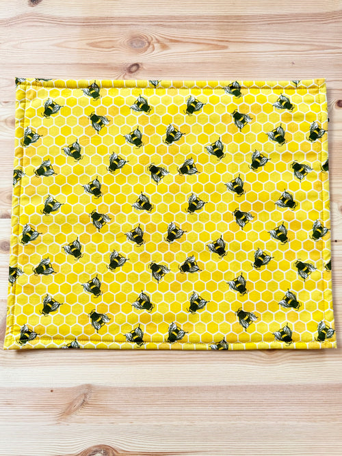 Bumble Bees & Polka Dots Vinyl Project Bag