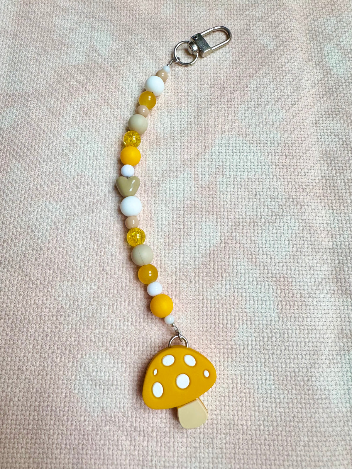 Yellow Toadstool Scissor Fob - With Scissor Protector