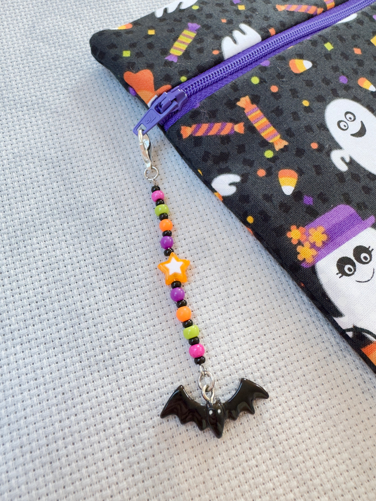 Bat Project Bag Zip Charm