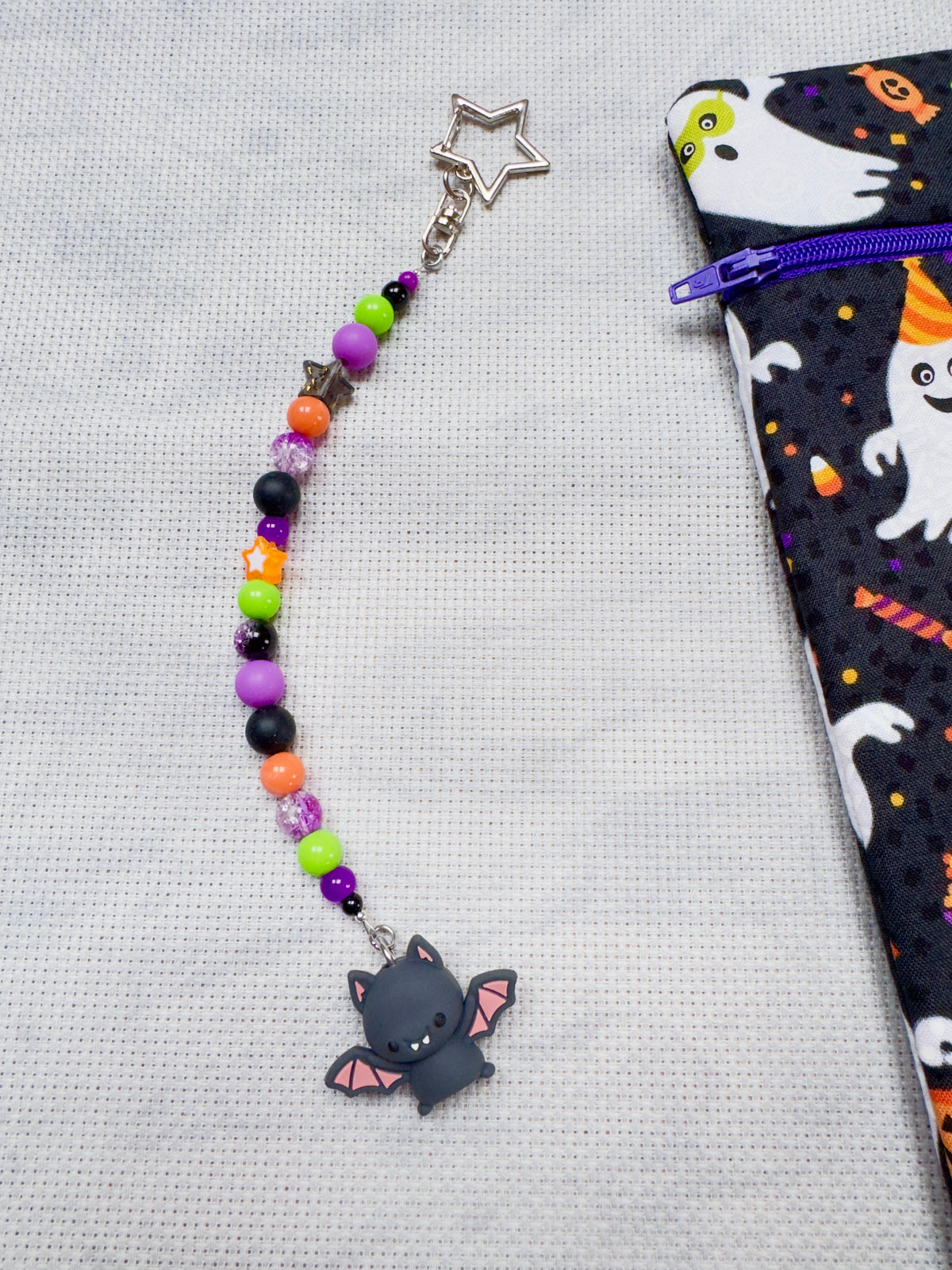 Bat (Halloween Mix) Scissor Fob - With Scissor Protector