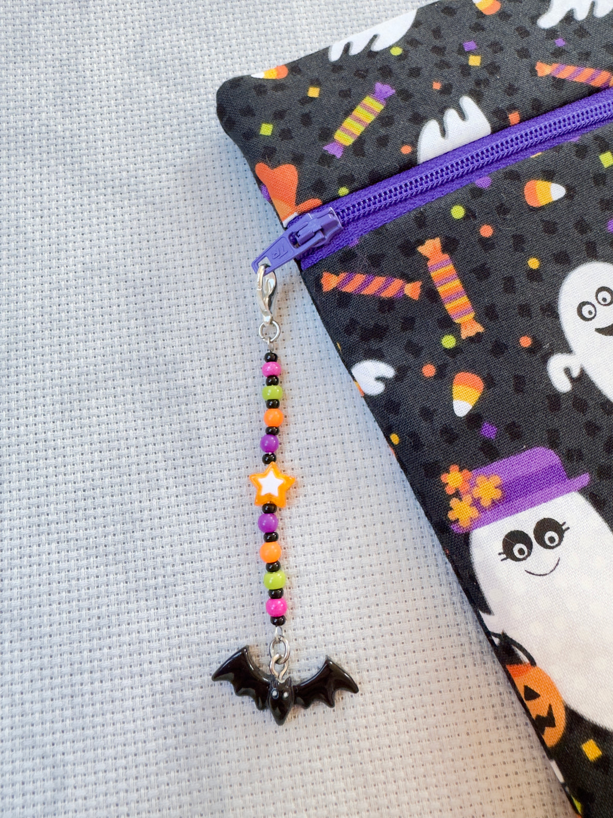 Bat Project Bag Zip Charm