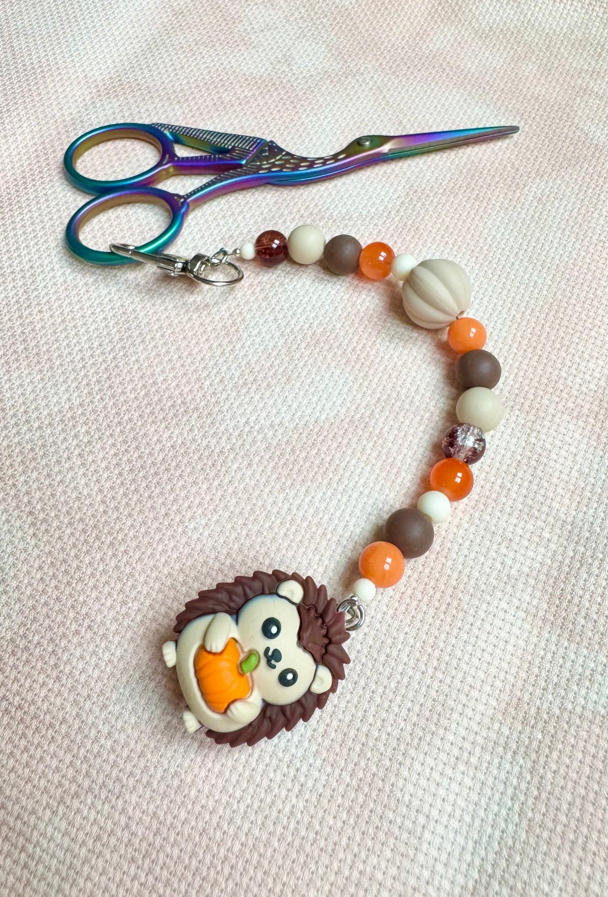 Hedgehog Scissor Fob - With Scissor Protector