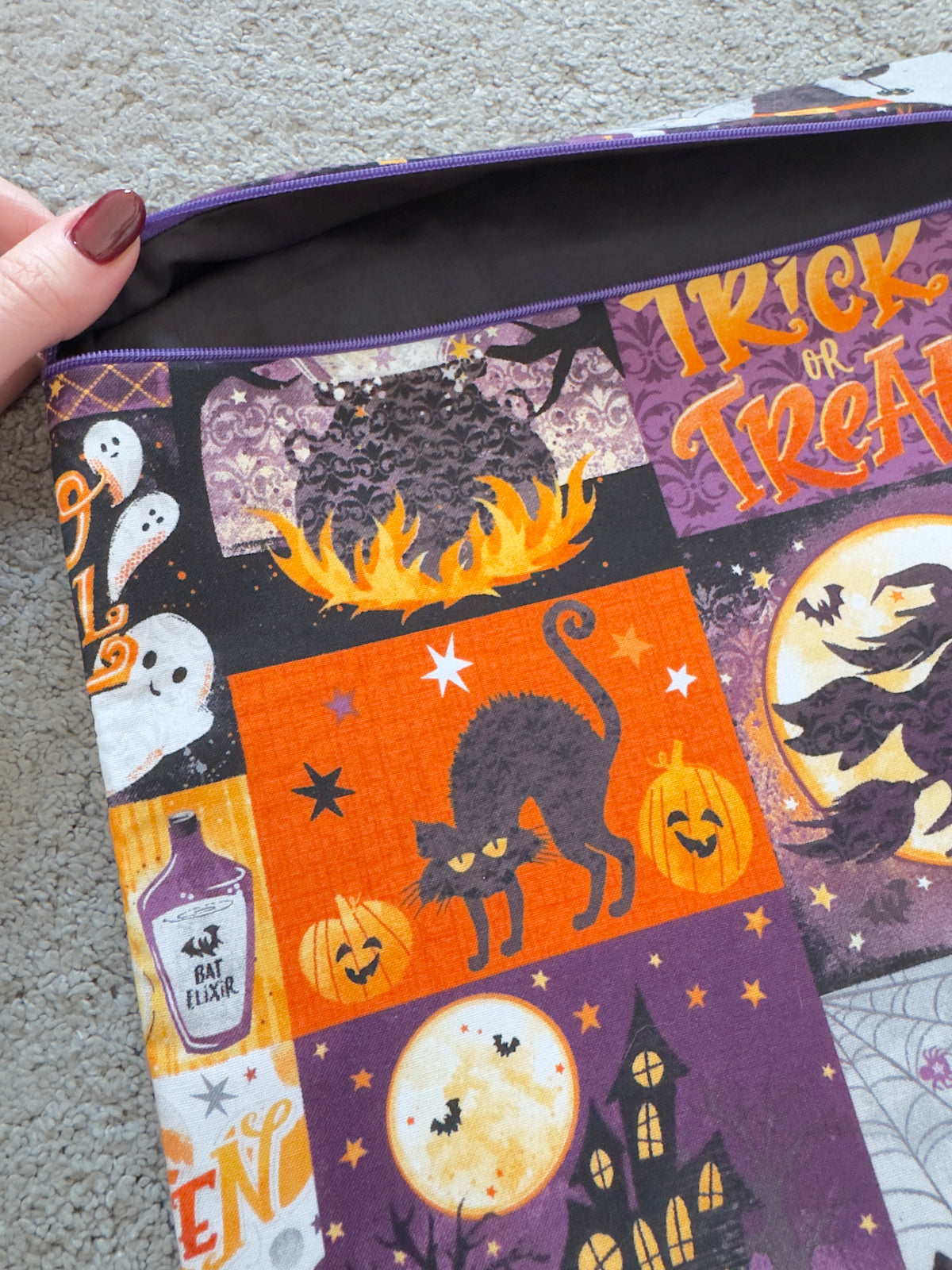 Halloween Print Project Bag - Standard Size
