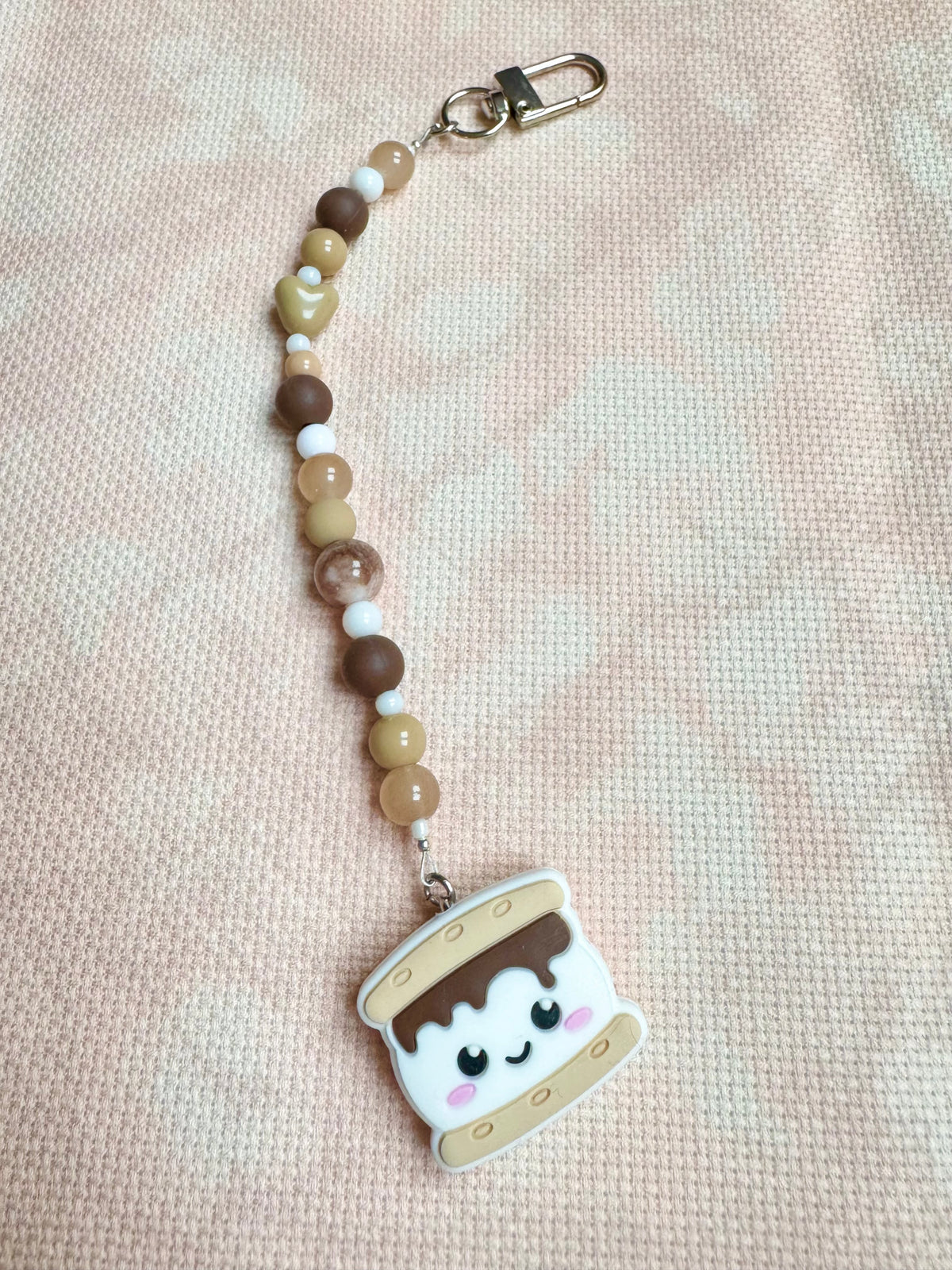 Smiley Smores Scissor Fob - With Scissor Protector