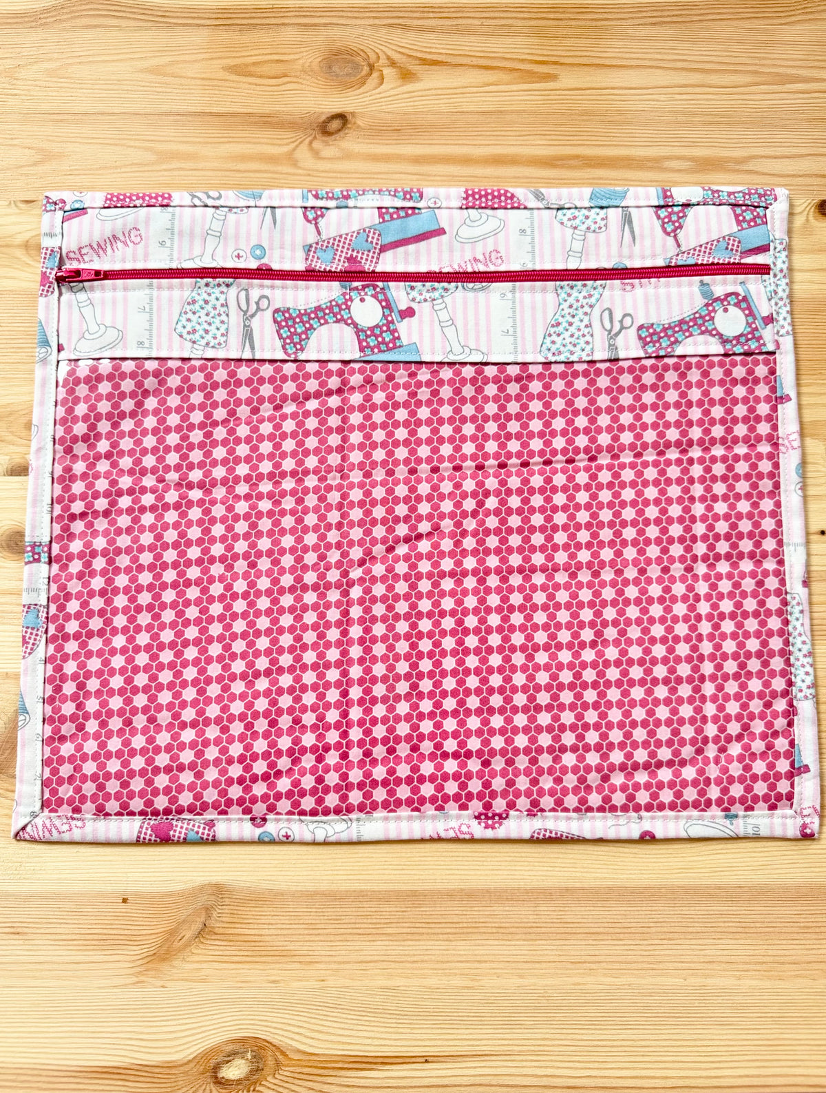Sewing Themed & Hearts Vinyl Project Bag