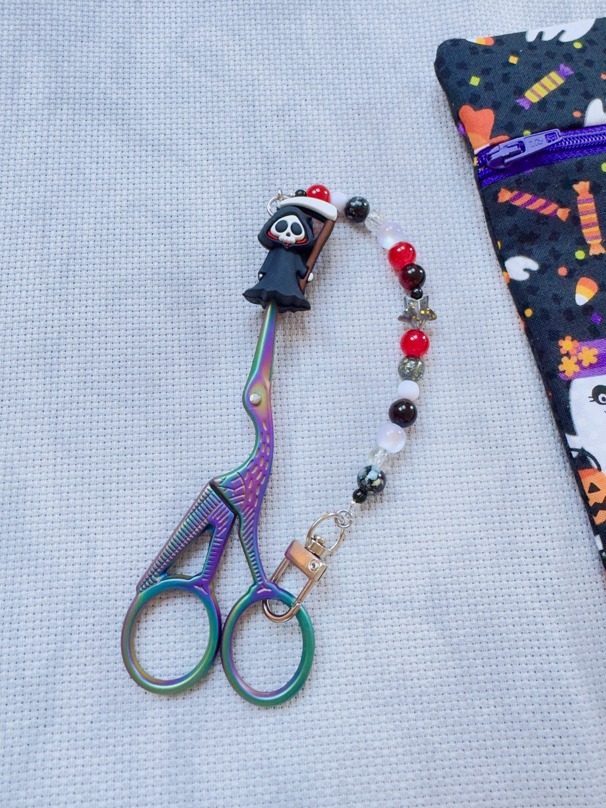 Grim Reaper Scissor Fob - With Scissor Protector