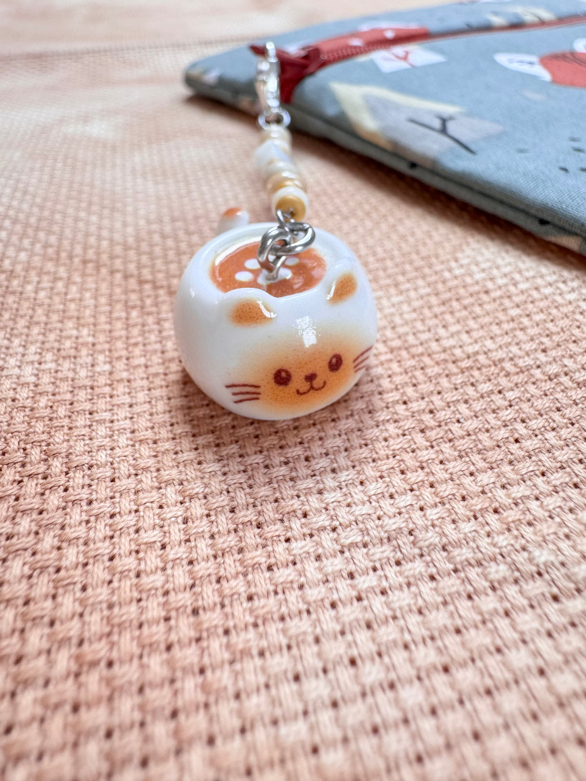 Catpuccino Project Bag Zip Charm