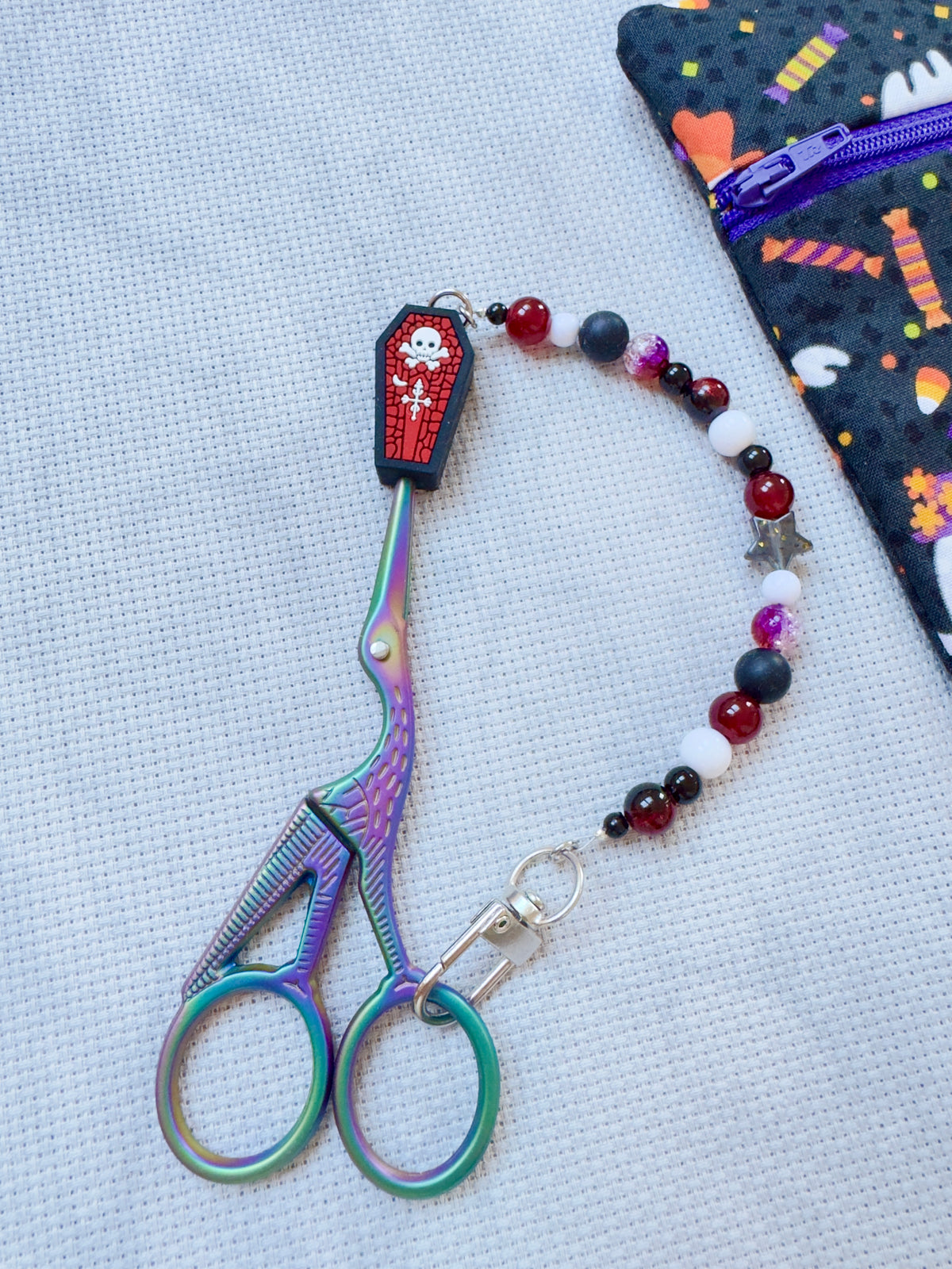 Coffin Scissor Fob - With Scissor Protector