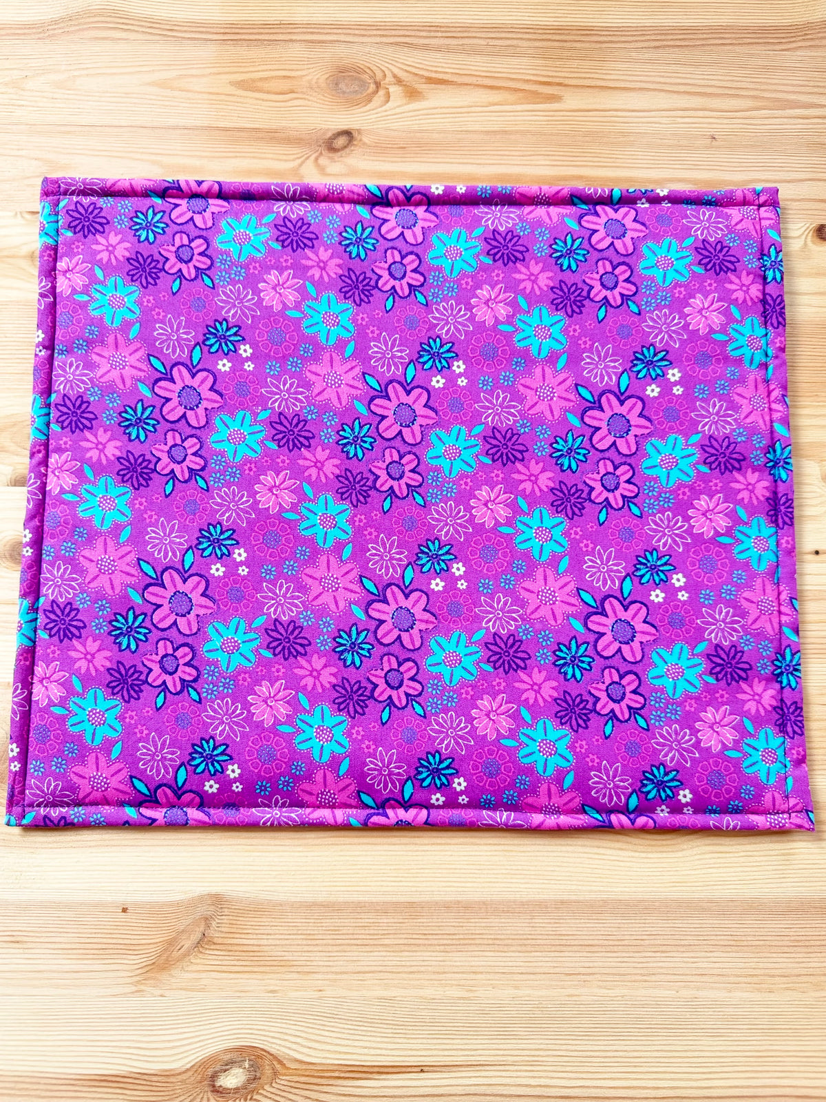 Floral & Dots Vinyl Project Bag