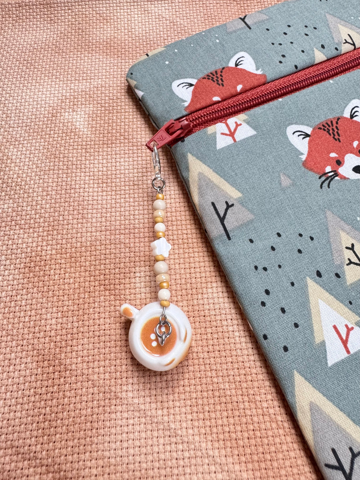 Catpuccino Project Bag Zip Charm