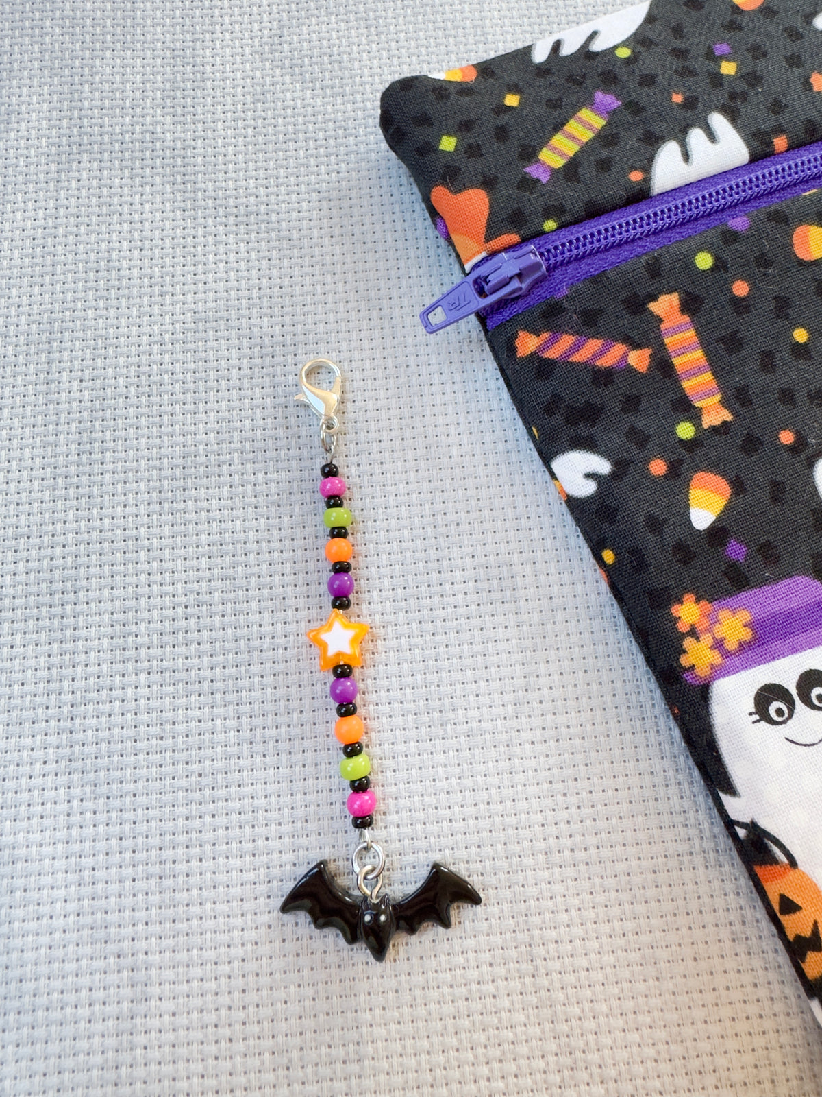 Bat Project Bag Zip Charm