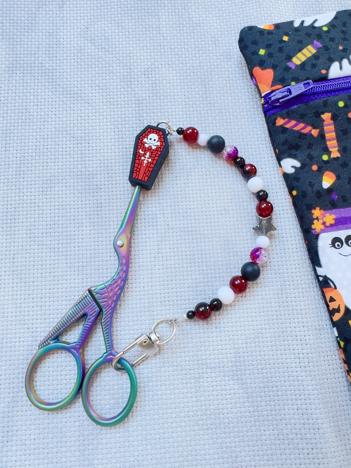Coffin Scissor Fob - With Scissor Protector