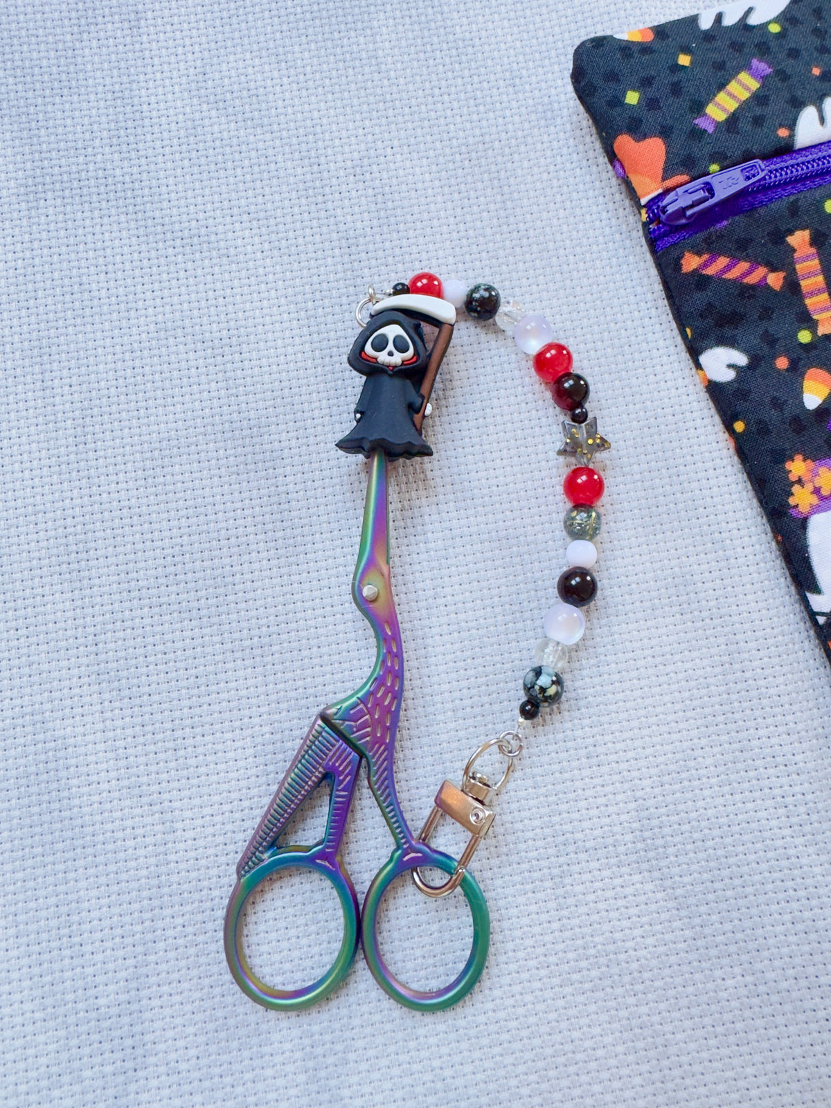 Grim Reaper Scissor Fob - With Scissor Protector