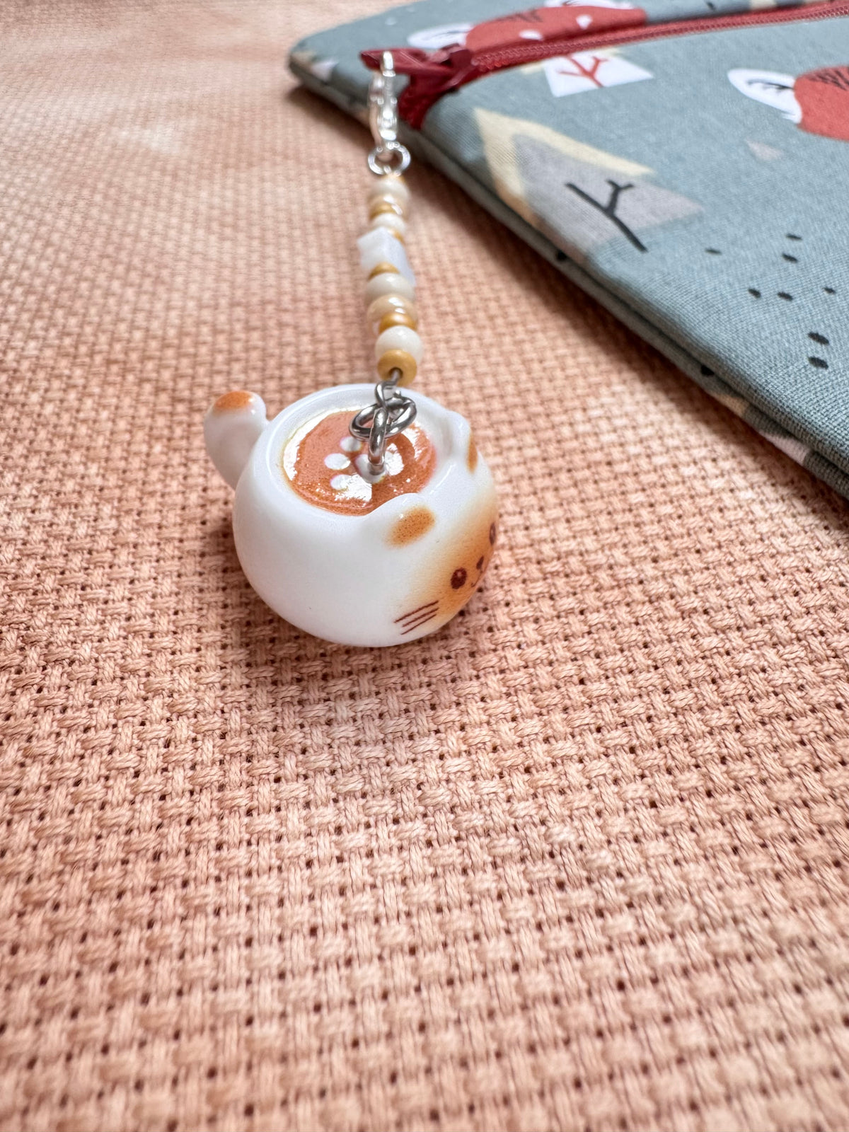 Catpuccino Project Bag Zip Charm