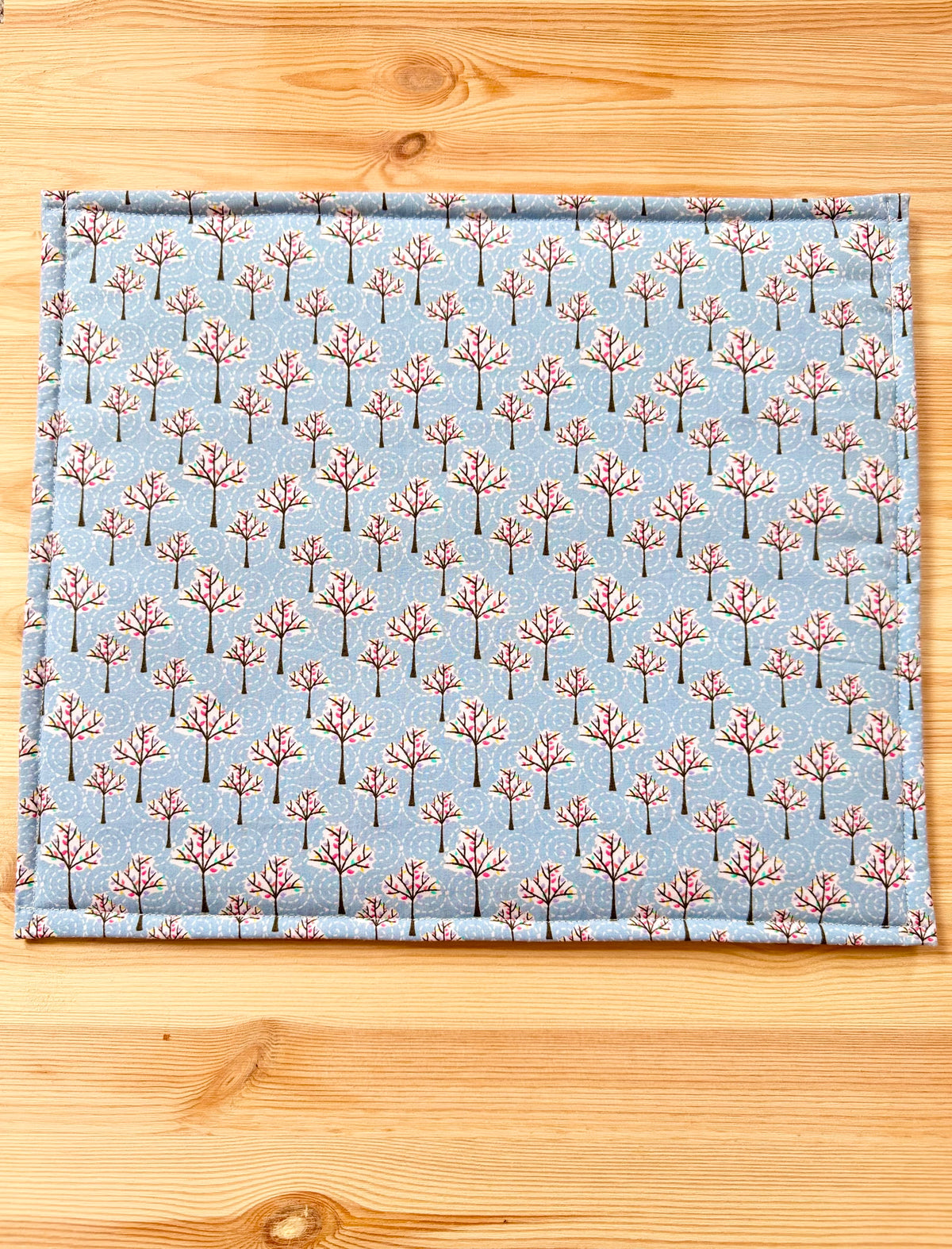 Trees - Pink Hexagon Inner Vinyl Project Bag