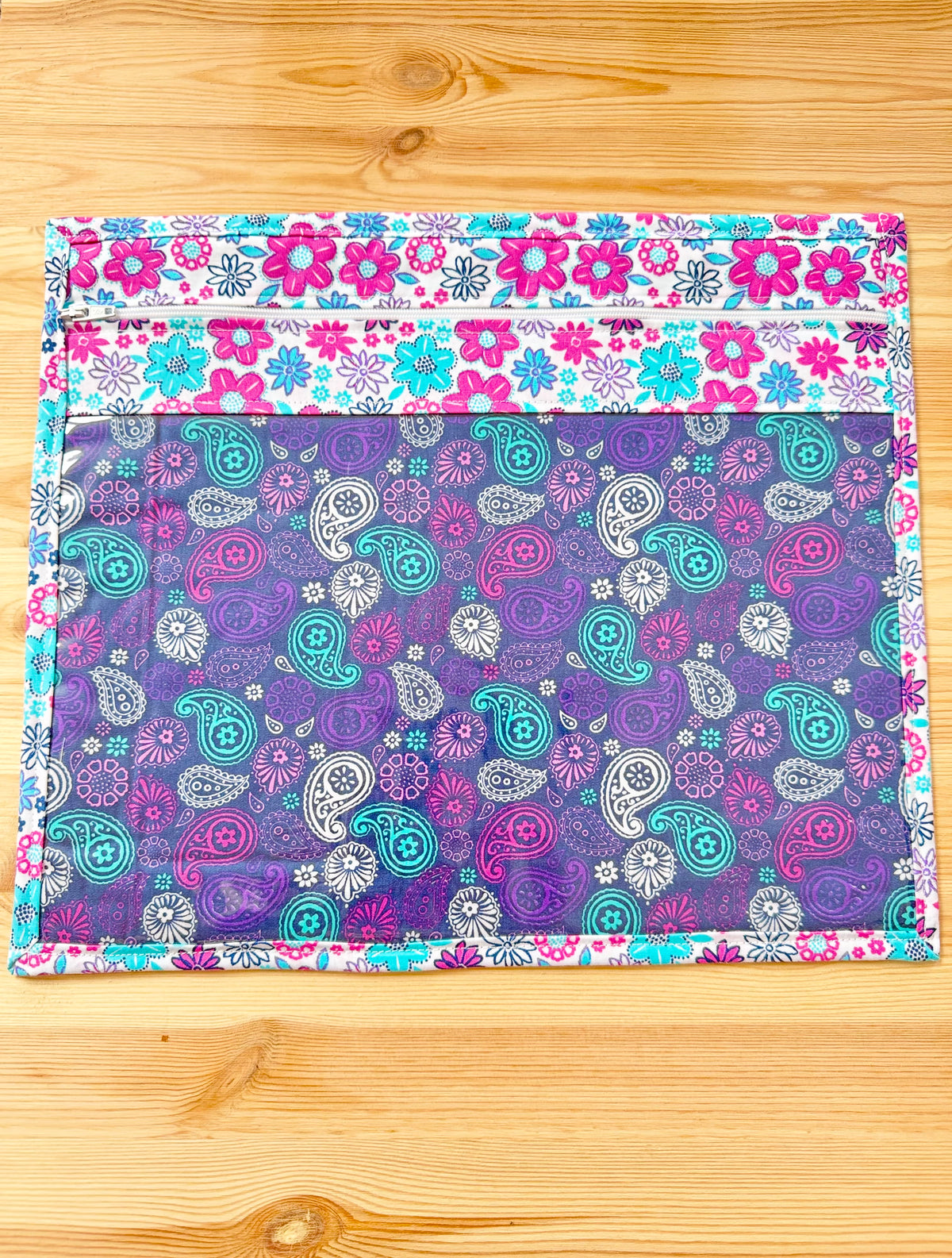 Floral & Paisley Vinyl Project Bag