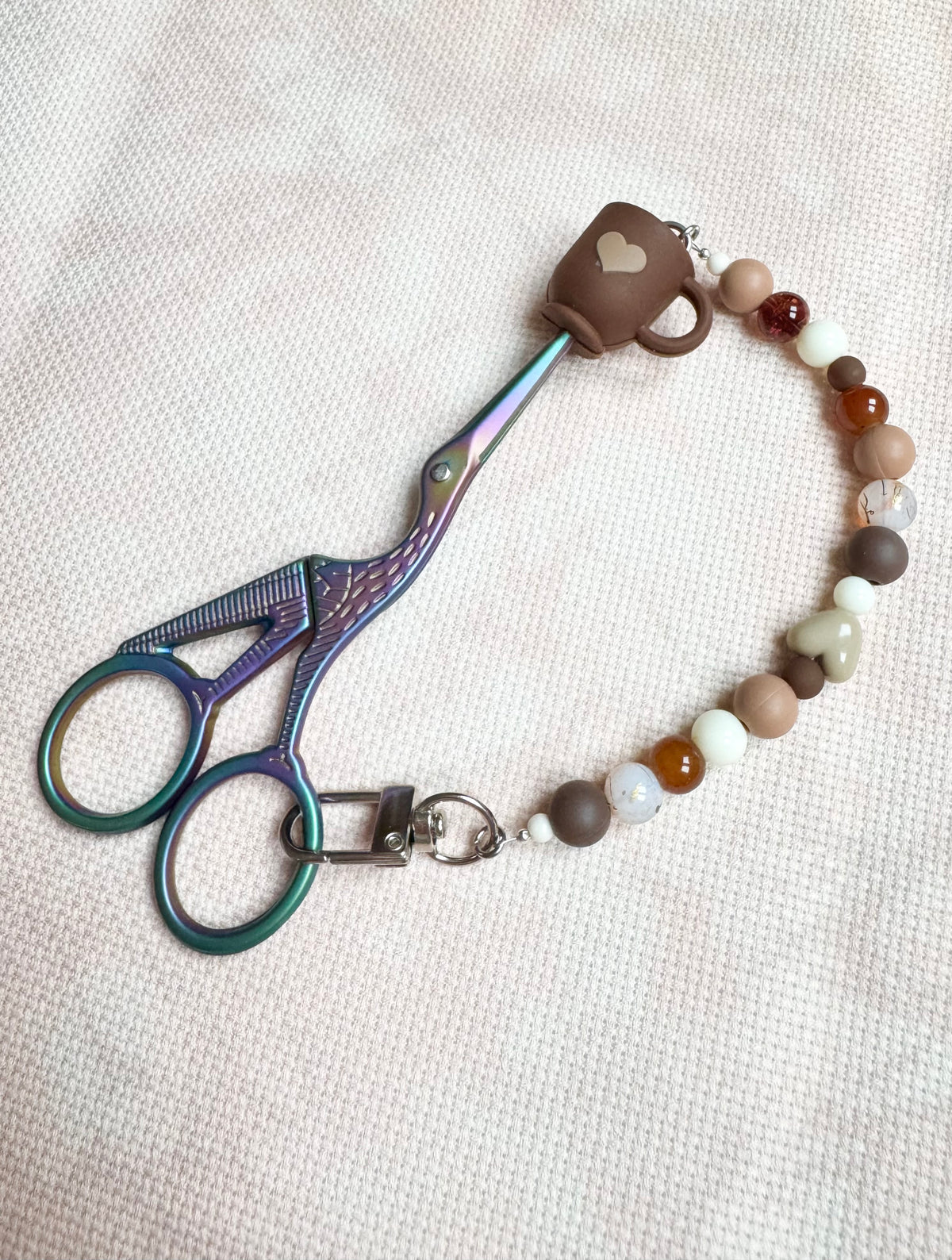 Heart Mug Scissor Fob - With Scissor Protector