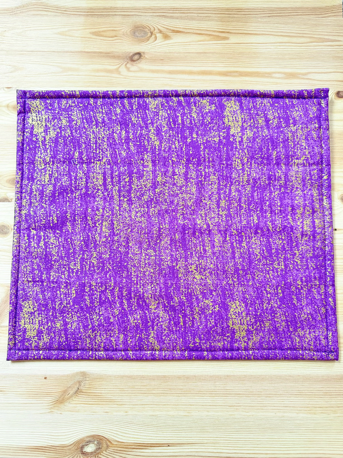 Purple & Gold Abstract - Purple & Gold Inner Vinyl Project Bag