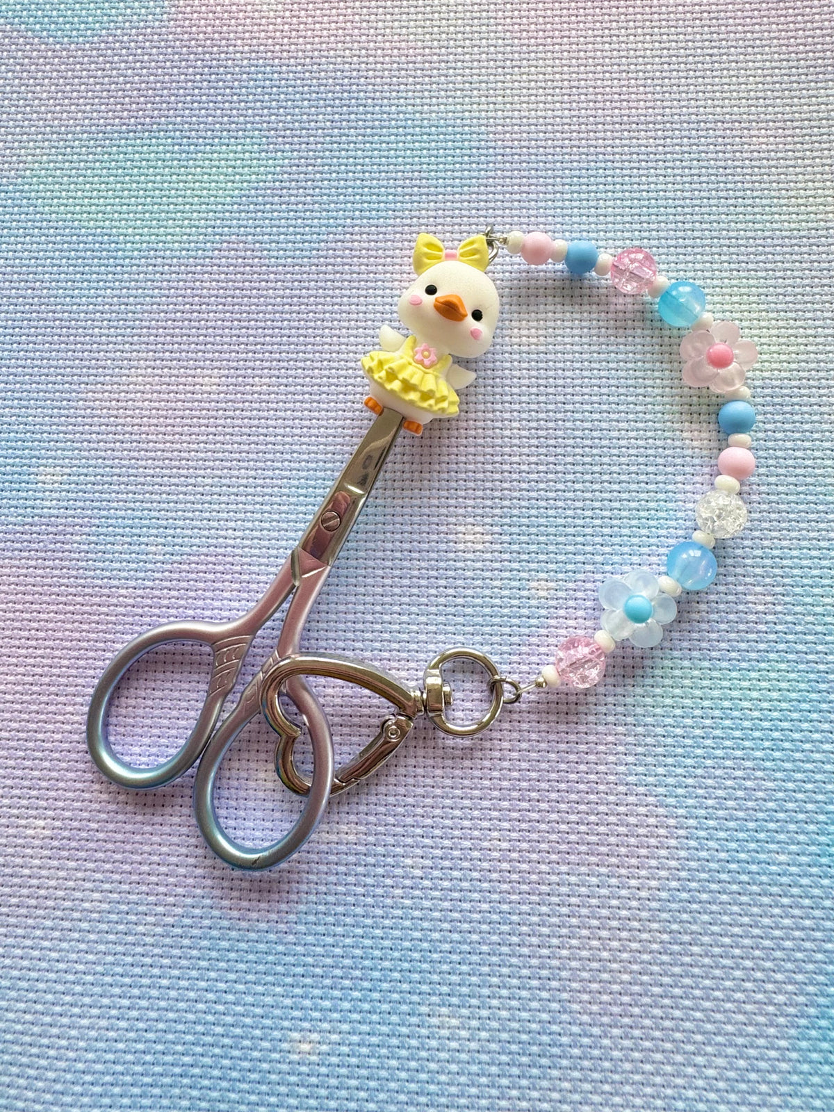 Cute Duck Scissor Fob - With Scissor Protector