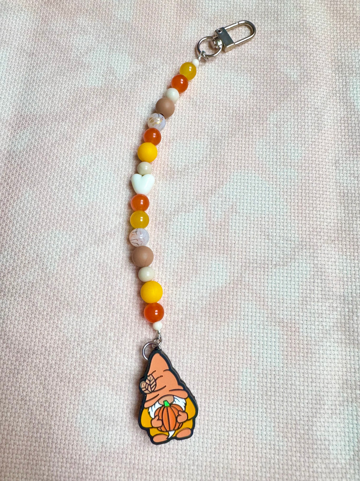 Gnome with Pumpkin Scissor Fob - With Scissor Protector
