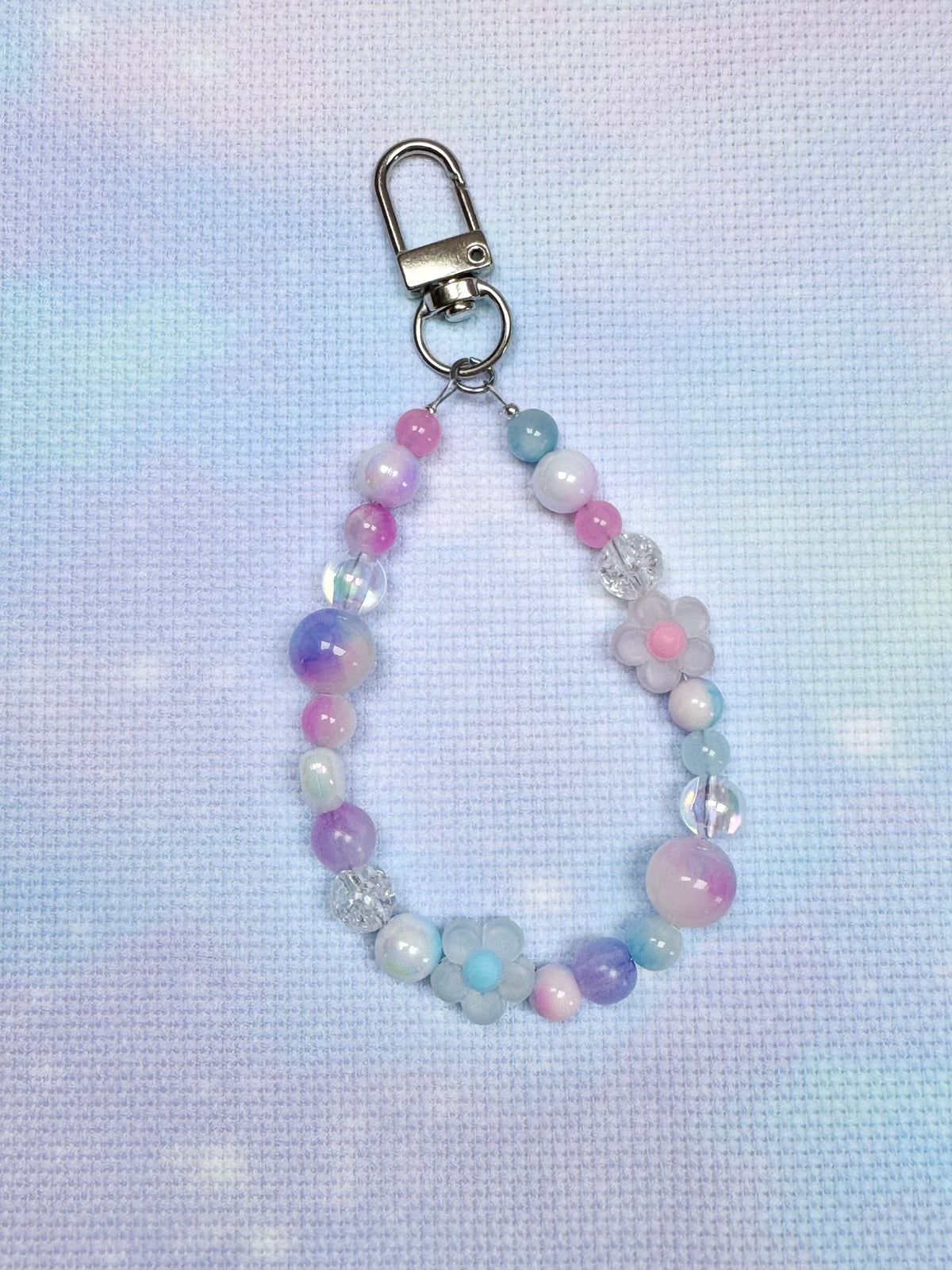 Lilac, Pink & Blue Mix Scissor Fob