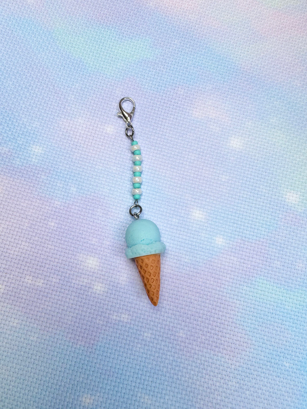 Ice Cream Project Bag Zip Charm (6 Colours Available)