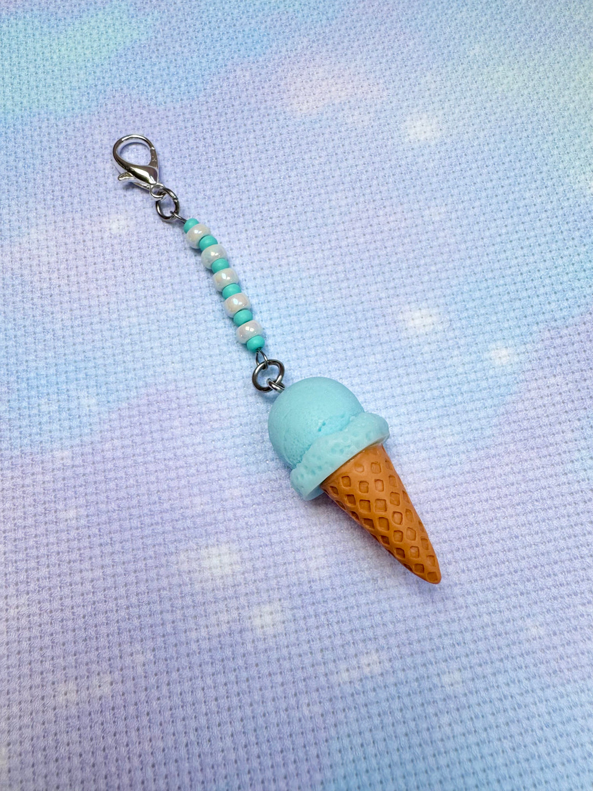 Ice Cream Project Bag Zip Charm (6 Colours Available)