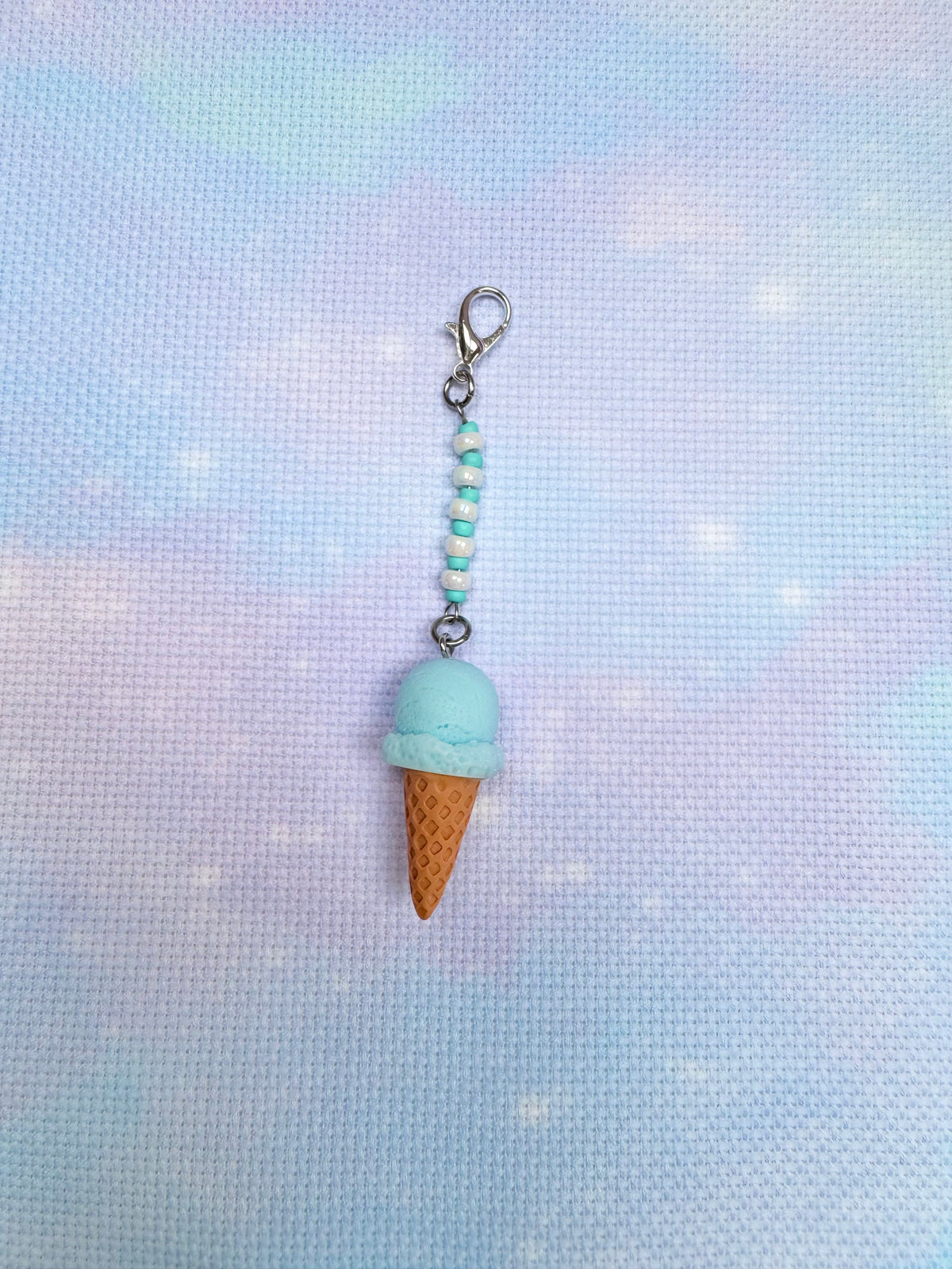 Ice Cream Project Bag Zip Charm (6 Colours Available)