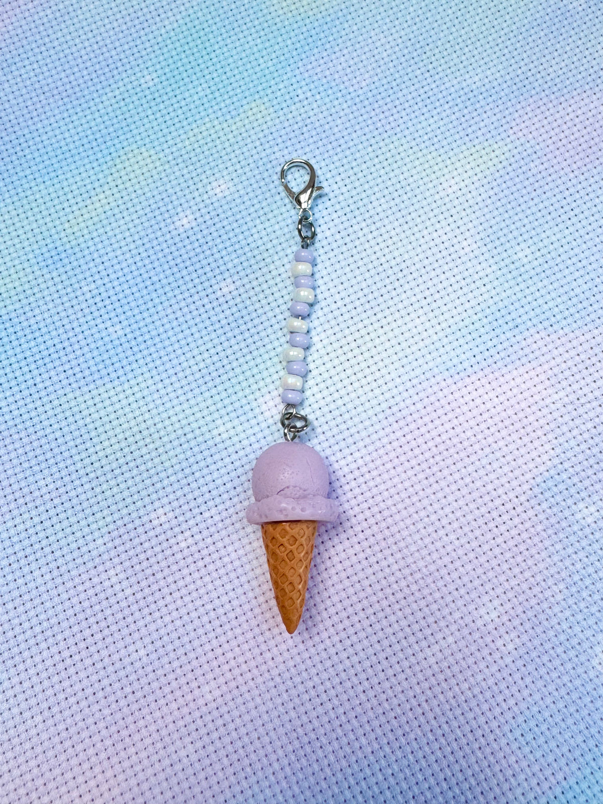 Ice Cream Project Bag Zip Charm (6 Colours Available)