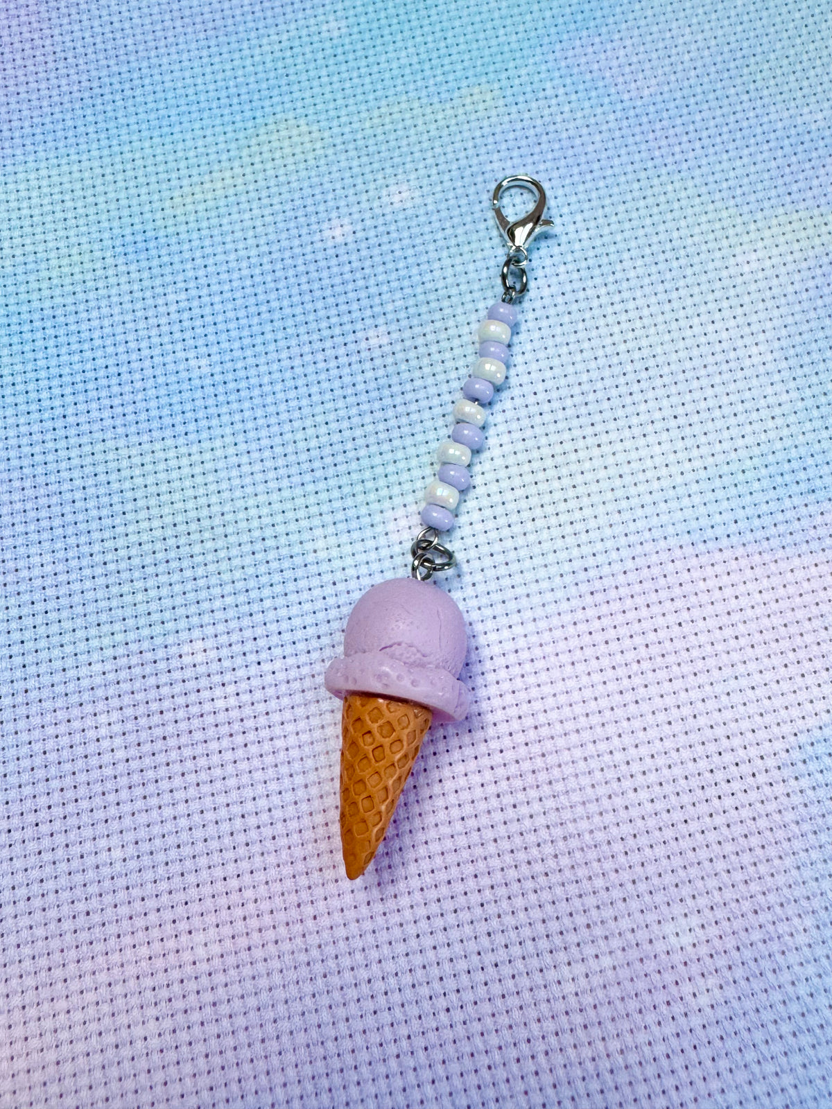 Ice Cream Project Bag Zip Charm (6 Colours Available)