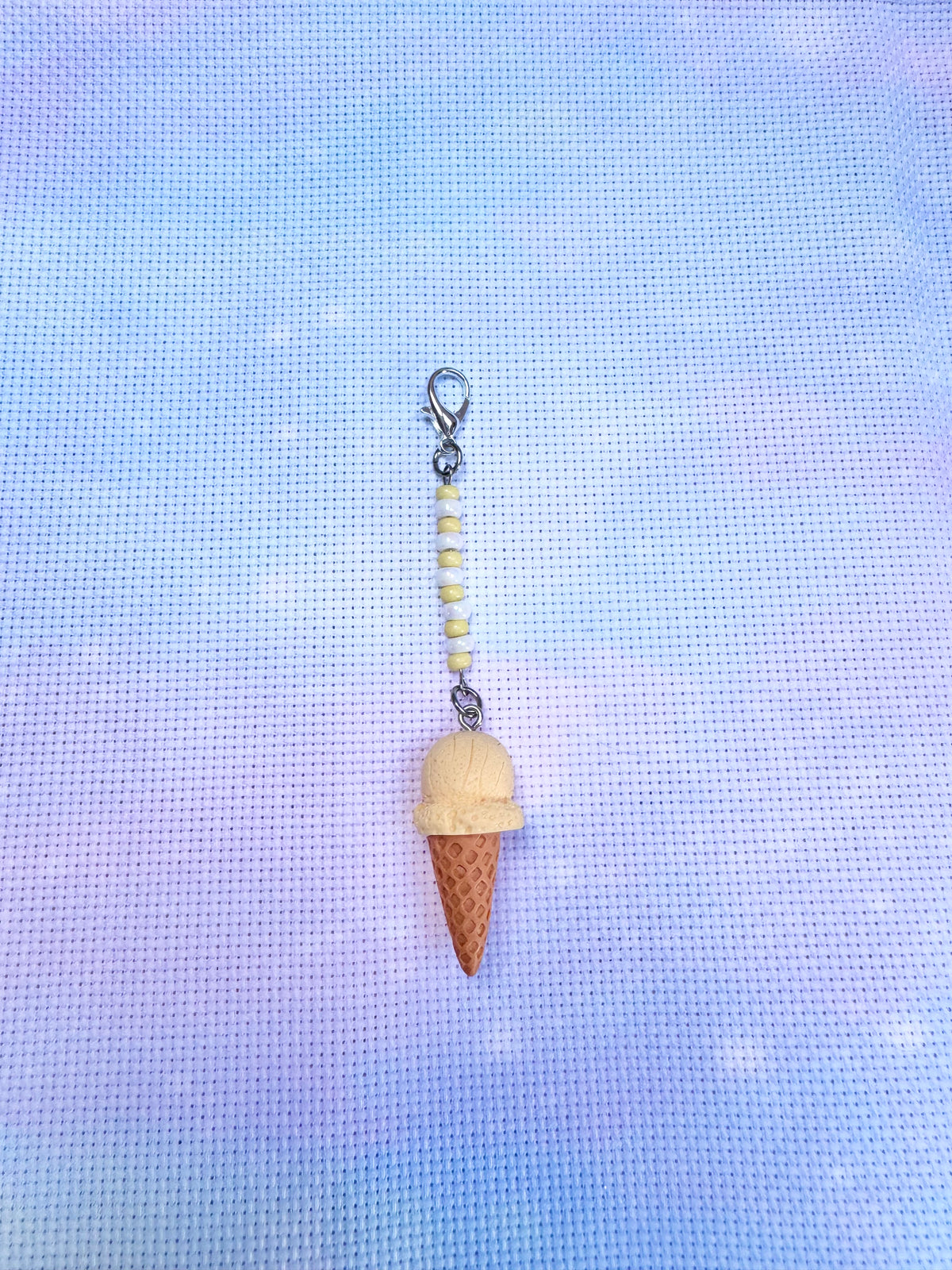 Ice Cream Project Bag Zip Charm (6 Colours Available)