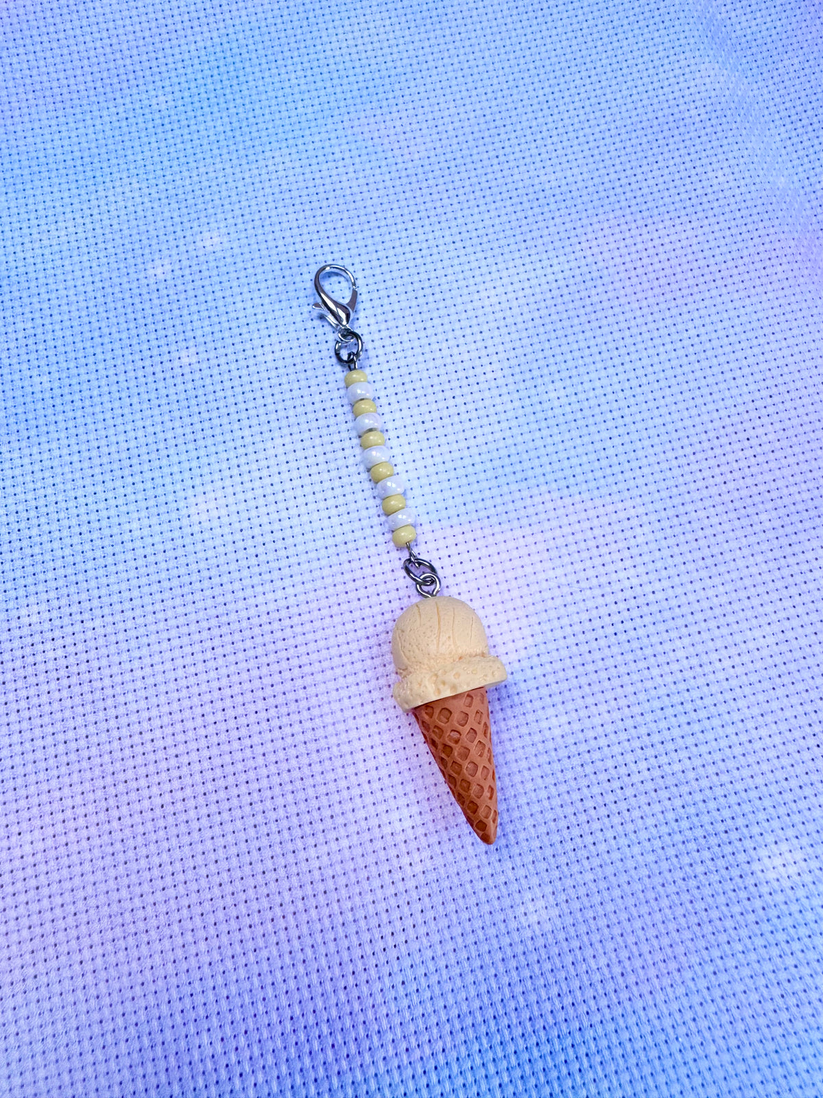 Ice Cream Project Bag Zip Charm (6 Colours Available)