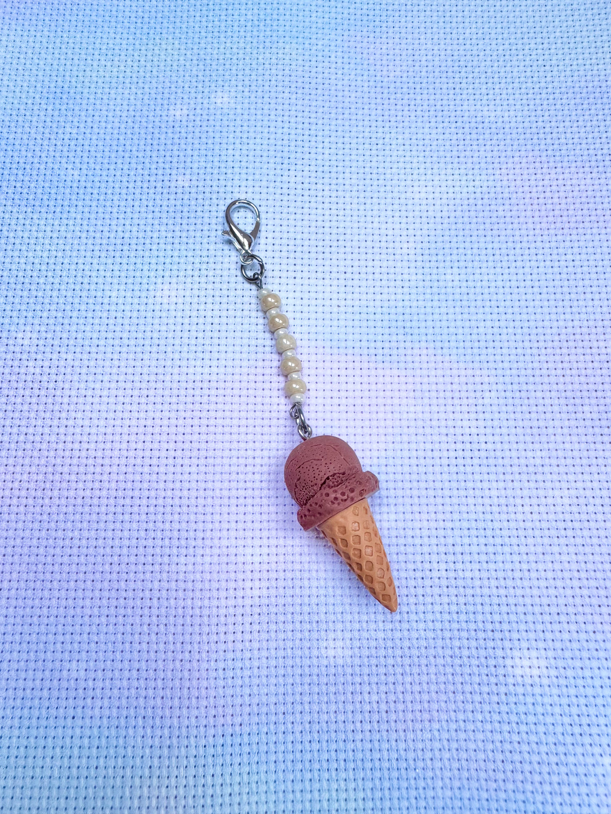 Ice Cream Project Bag Zip Charm (6 Colours Available)