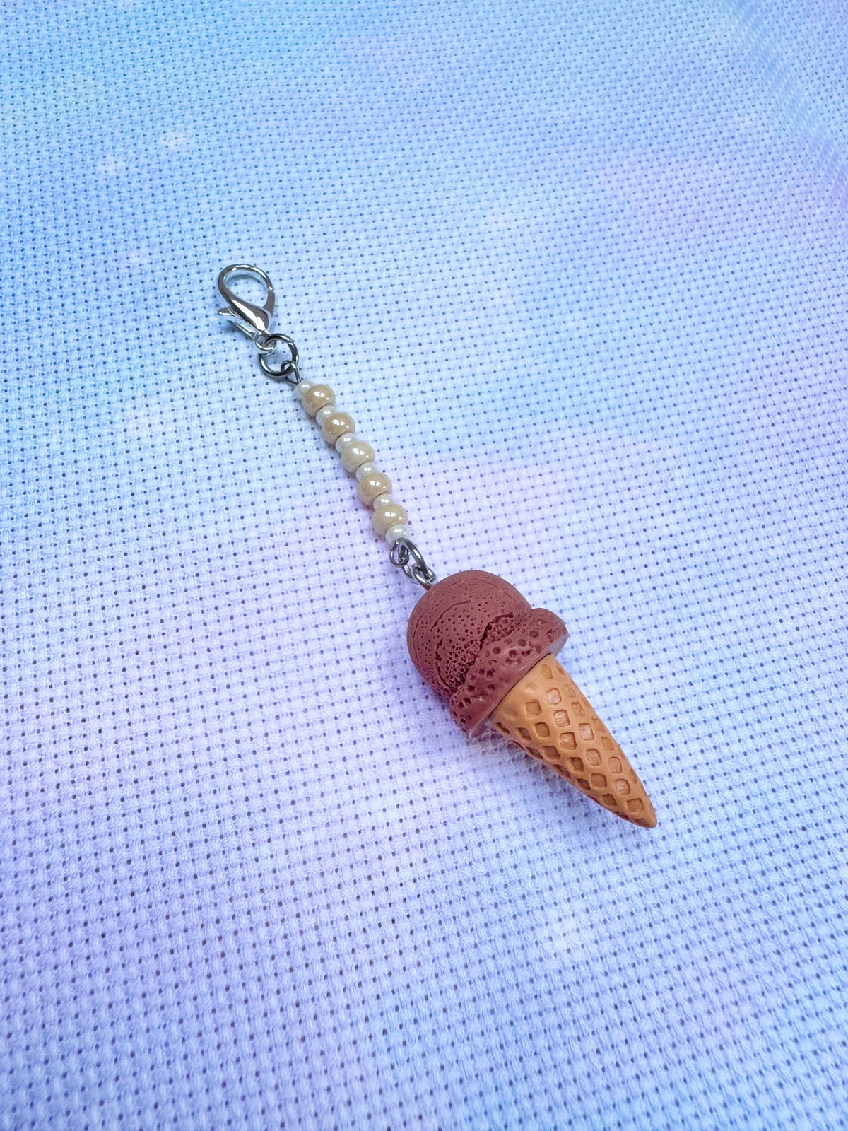 Ice Cream Project Bag Zip Charm (6 Colours Available)
