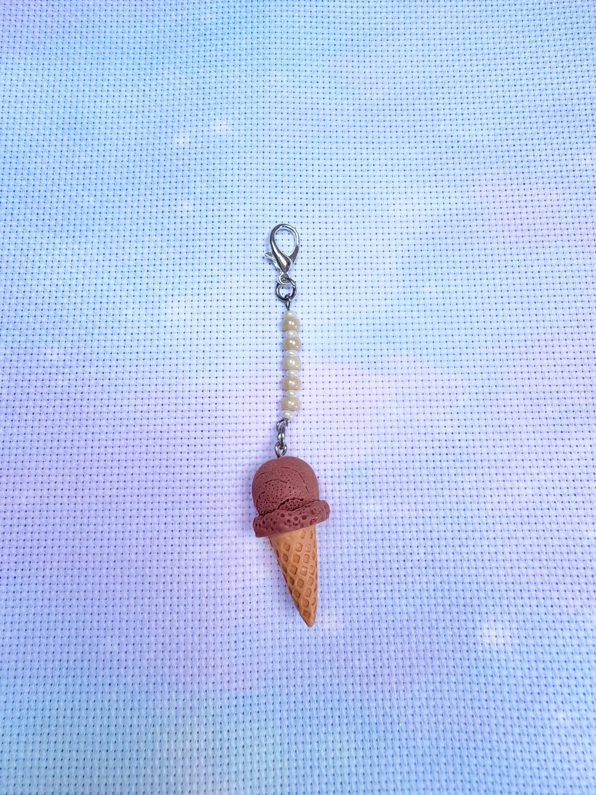 Ice Cream Project Bag Zip Charm (6 Colours Available)
