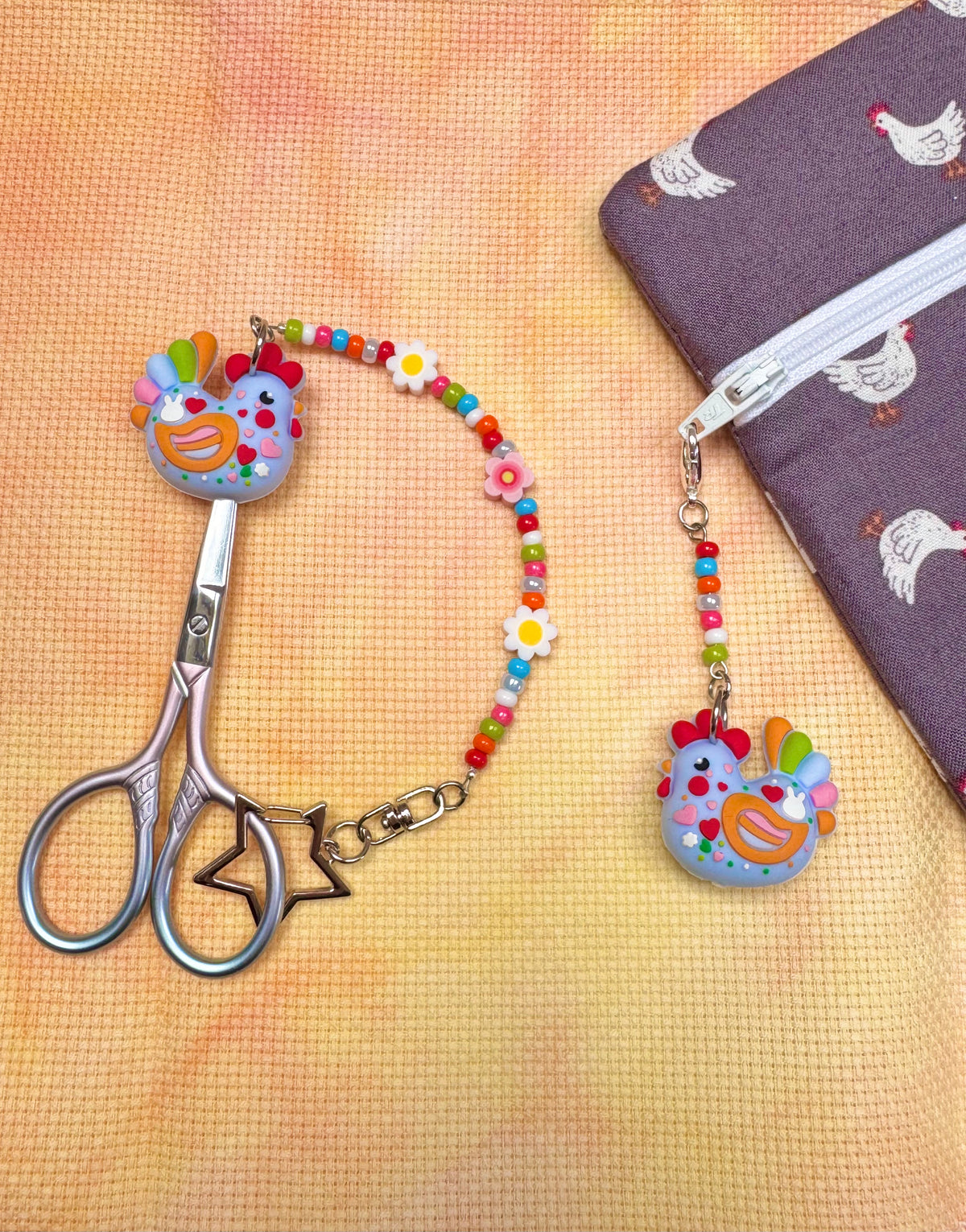 Chicken Scissor Fob - With Scissor Protector