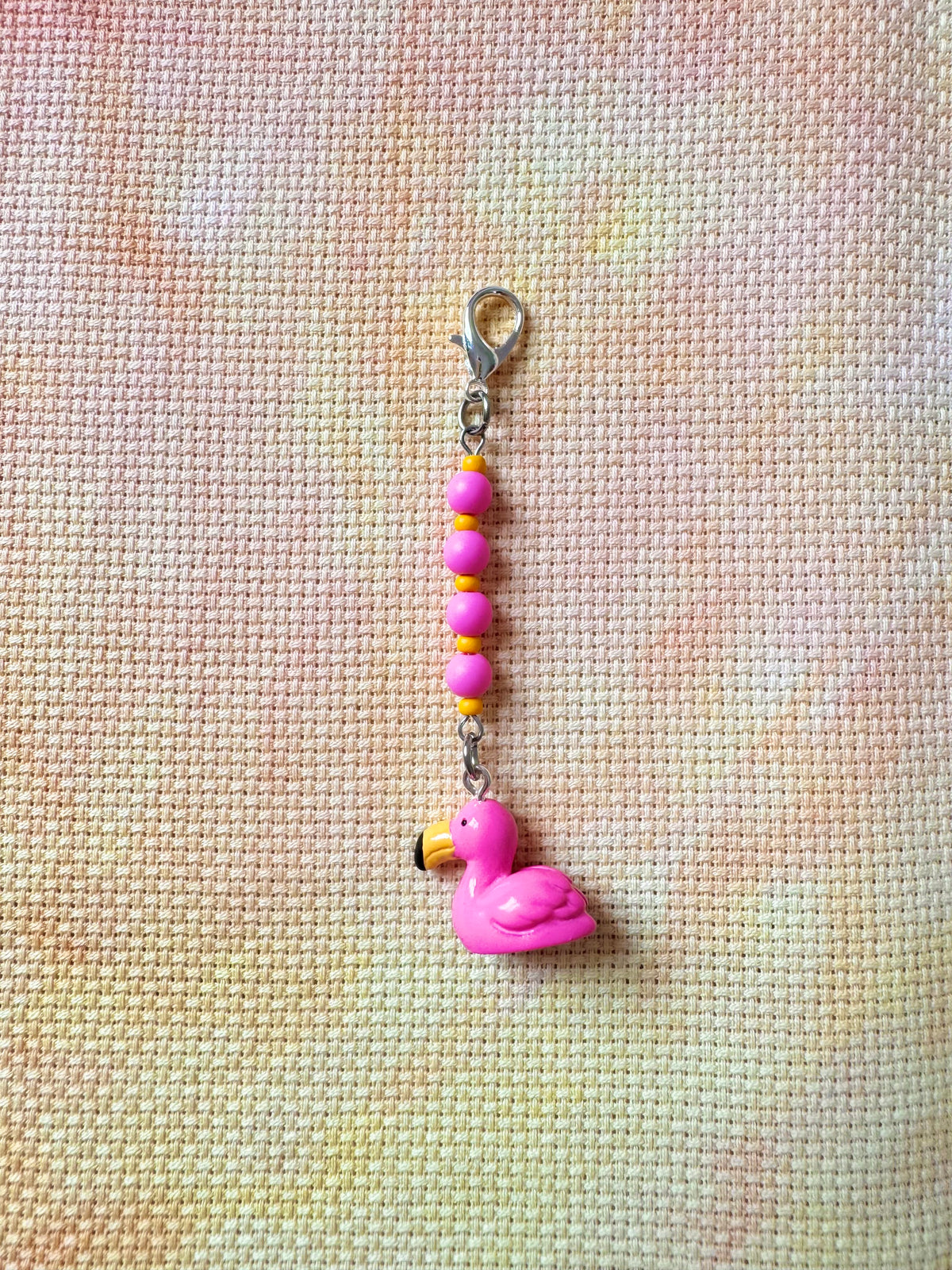 Flamingo Project Bag Zip Charm