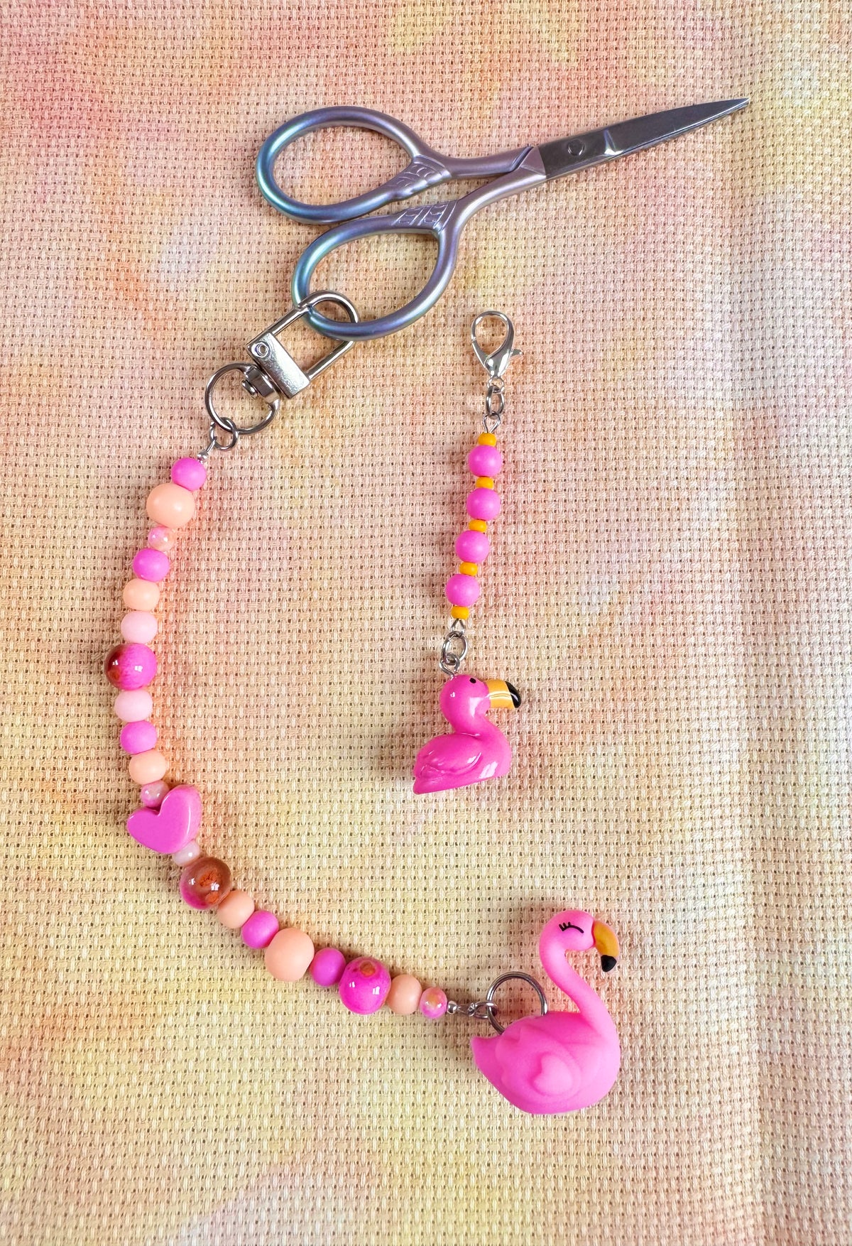 Flamingo Scissor Fob - With Scissor Protector (2 Options Available)