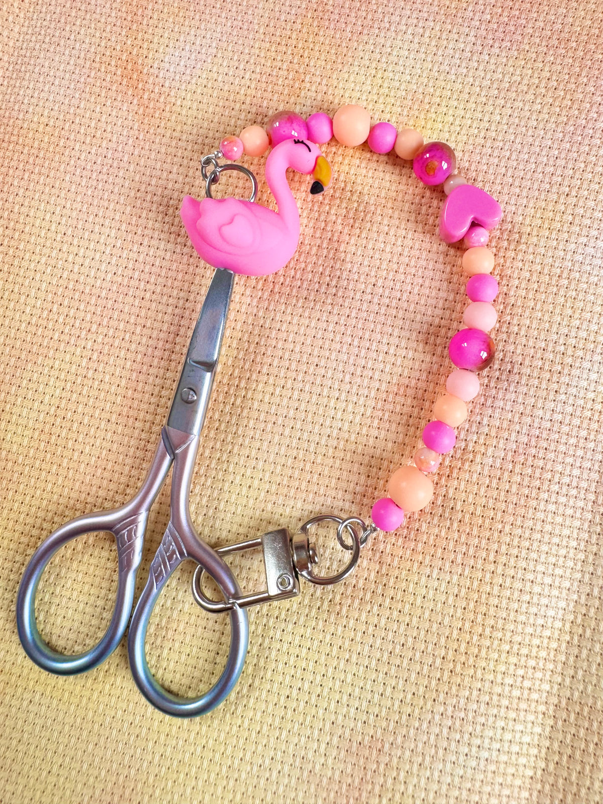 Flamingo Scissor Fob - With Scissor Protector (2 Options Available)
