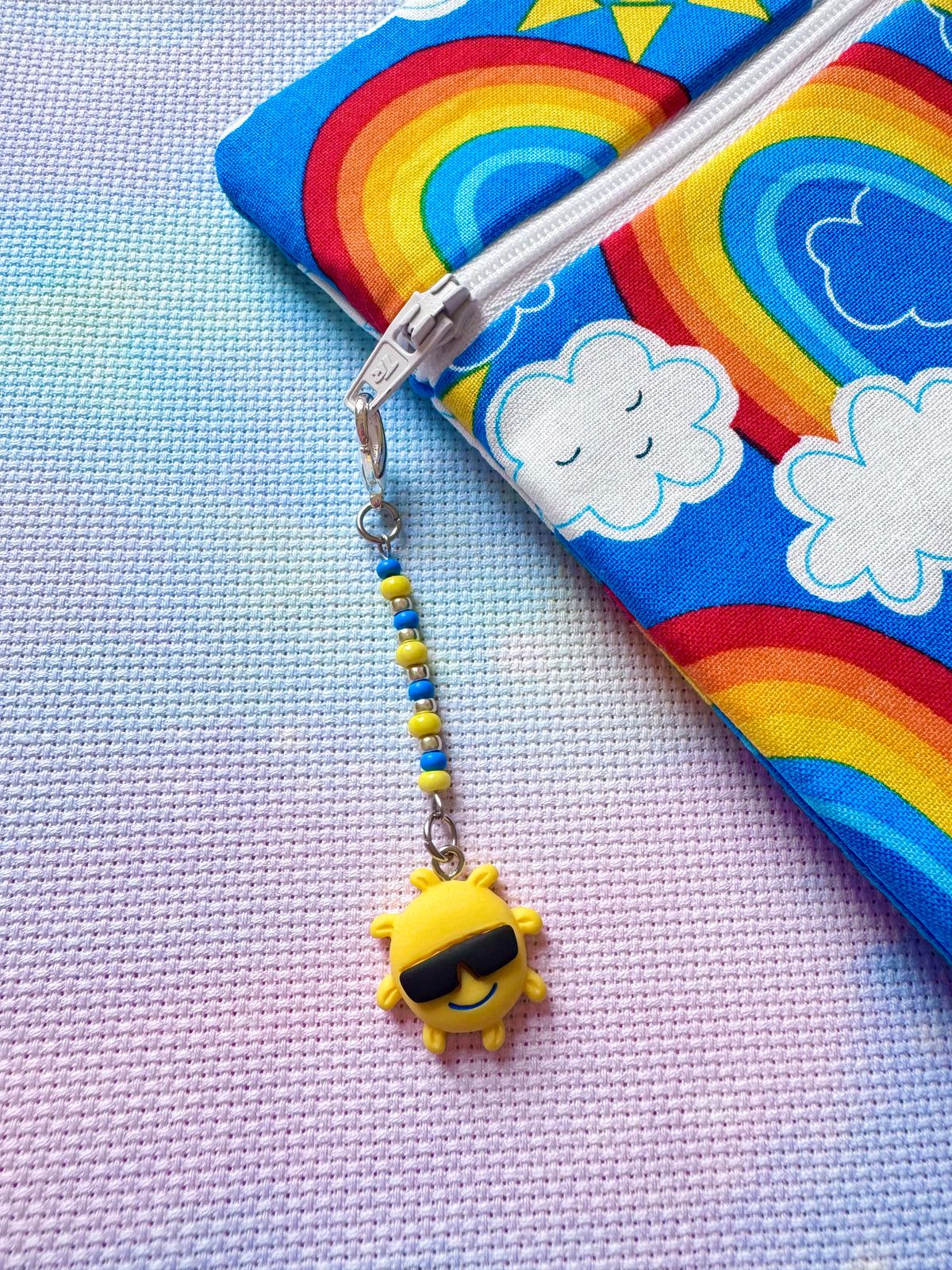 Cool Sunshine Project Bag Zip Charm