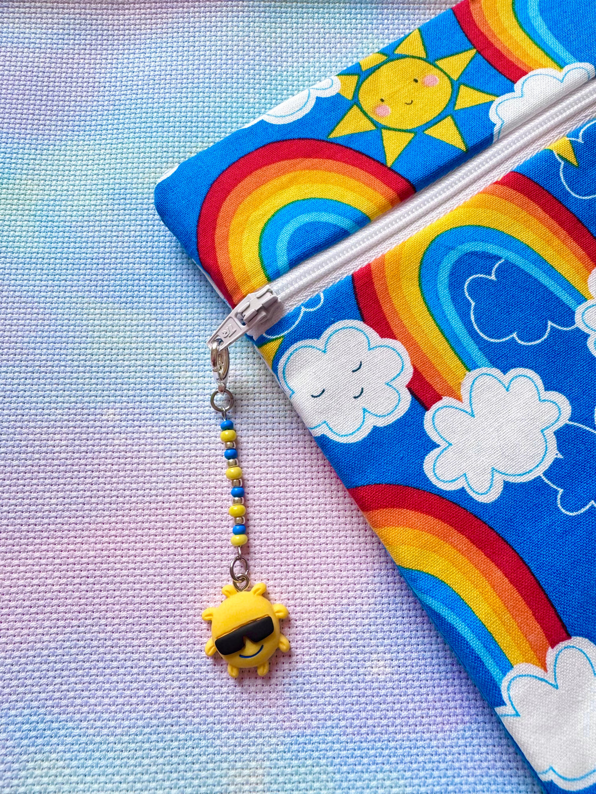Cool Sunshine Project Bag Zip Charm
