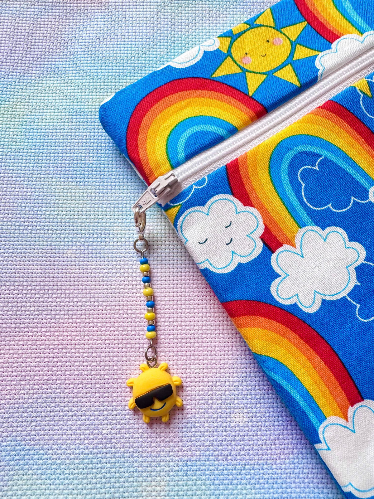 Cool Sunshine Project Bag Zip Charm