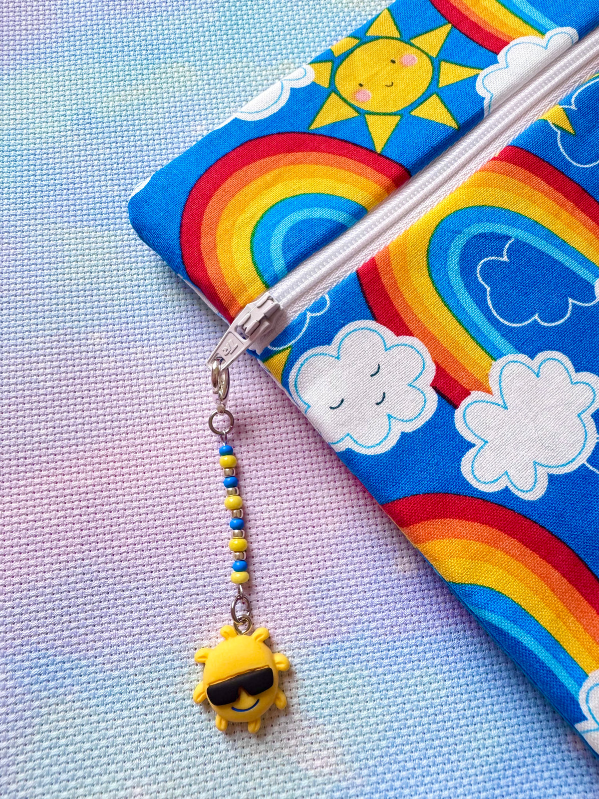 Cool Sunshine Project Bag Zip Charm