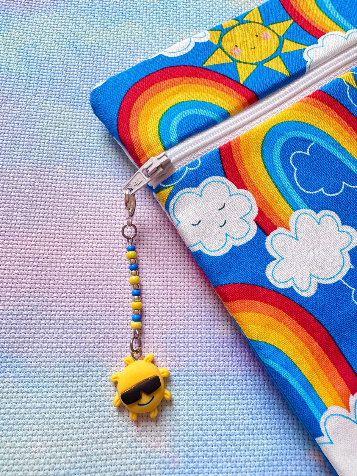 Cool Sunshine Project Bag Zip Charm