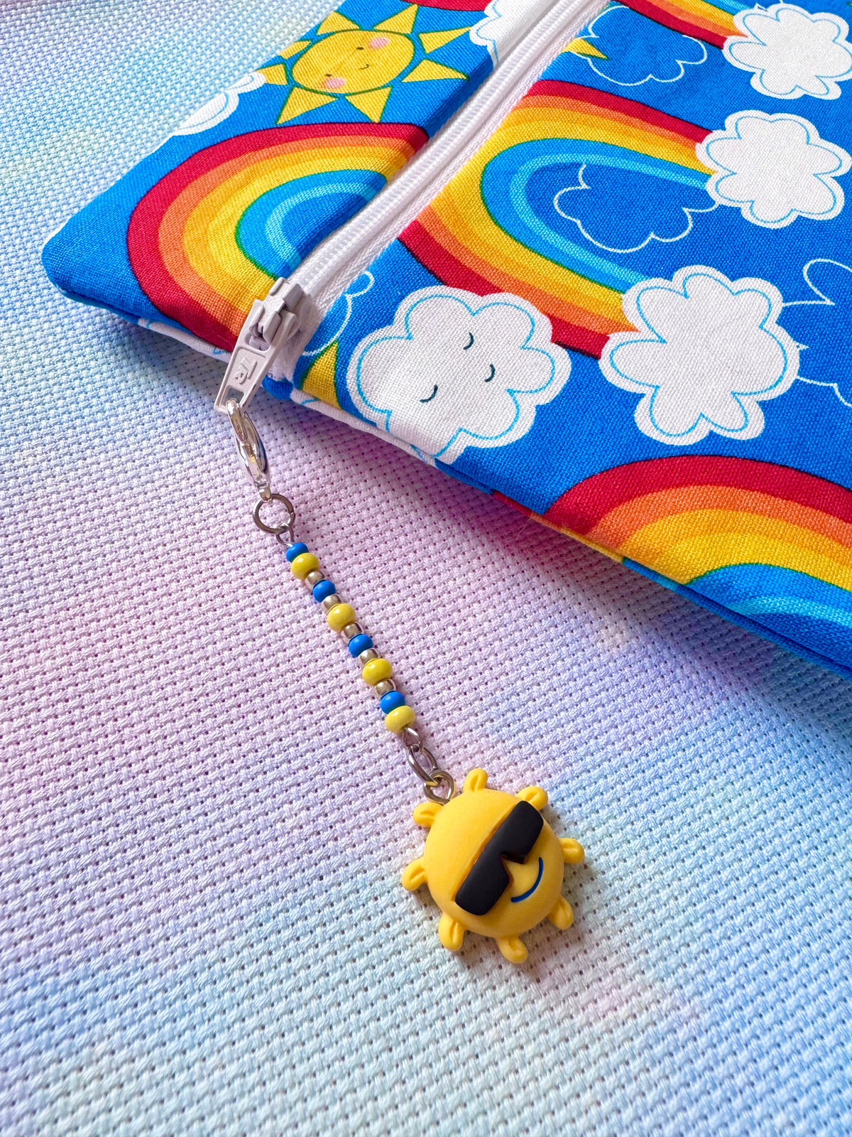 Cool Sunshine Project Bag Zip Charm
