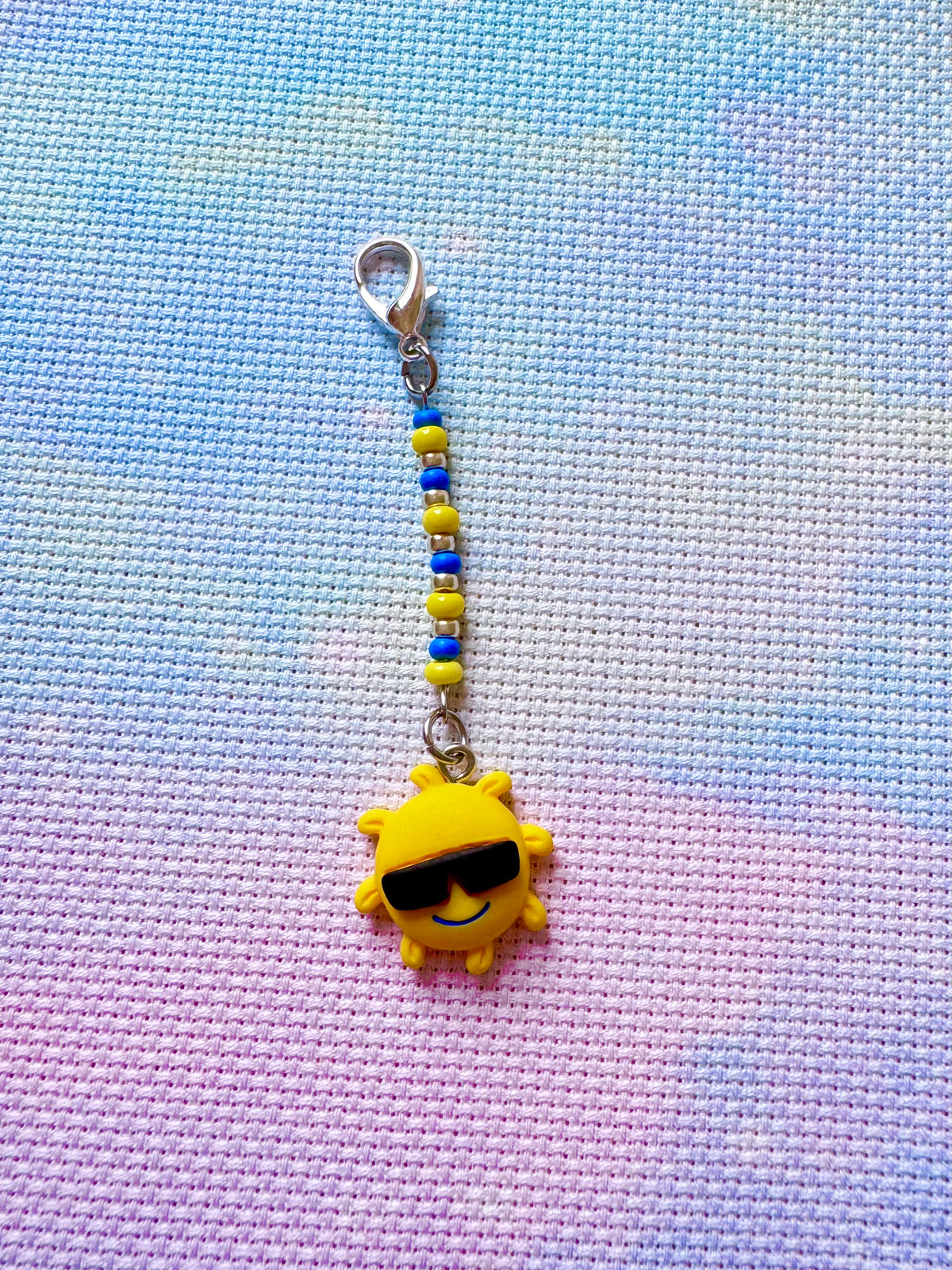 Cool Sunshine Project Bag Zip Charm