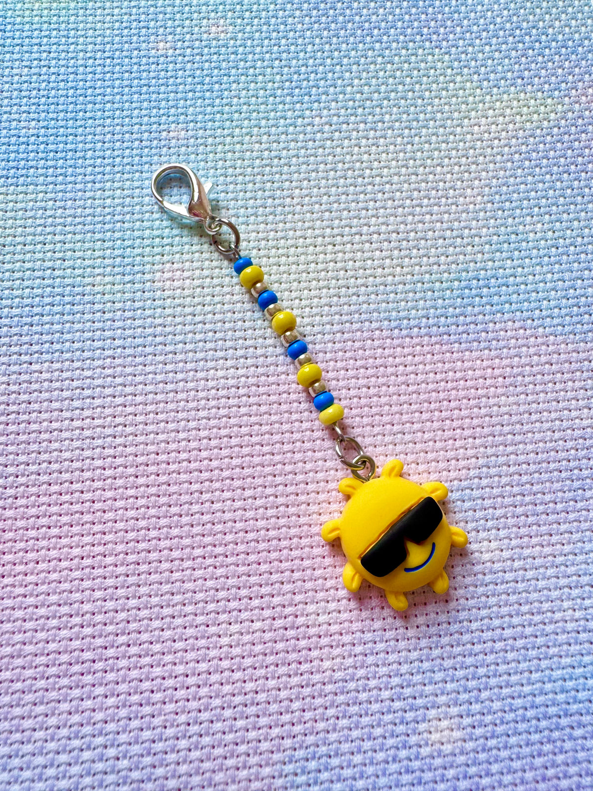 Cool Sunshine Project Bag Zip Charm
