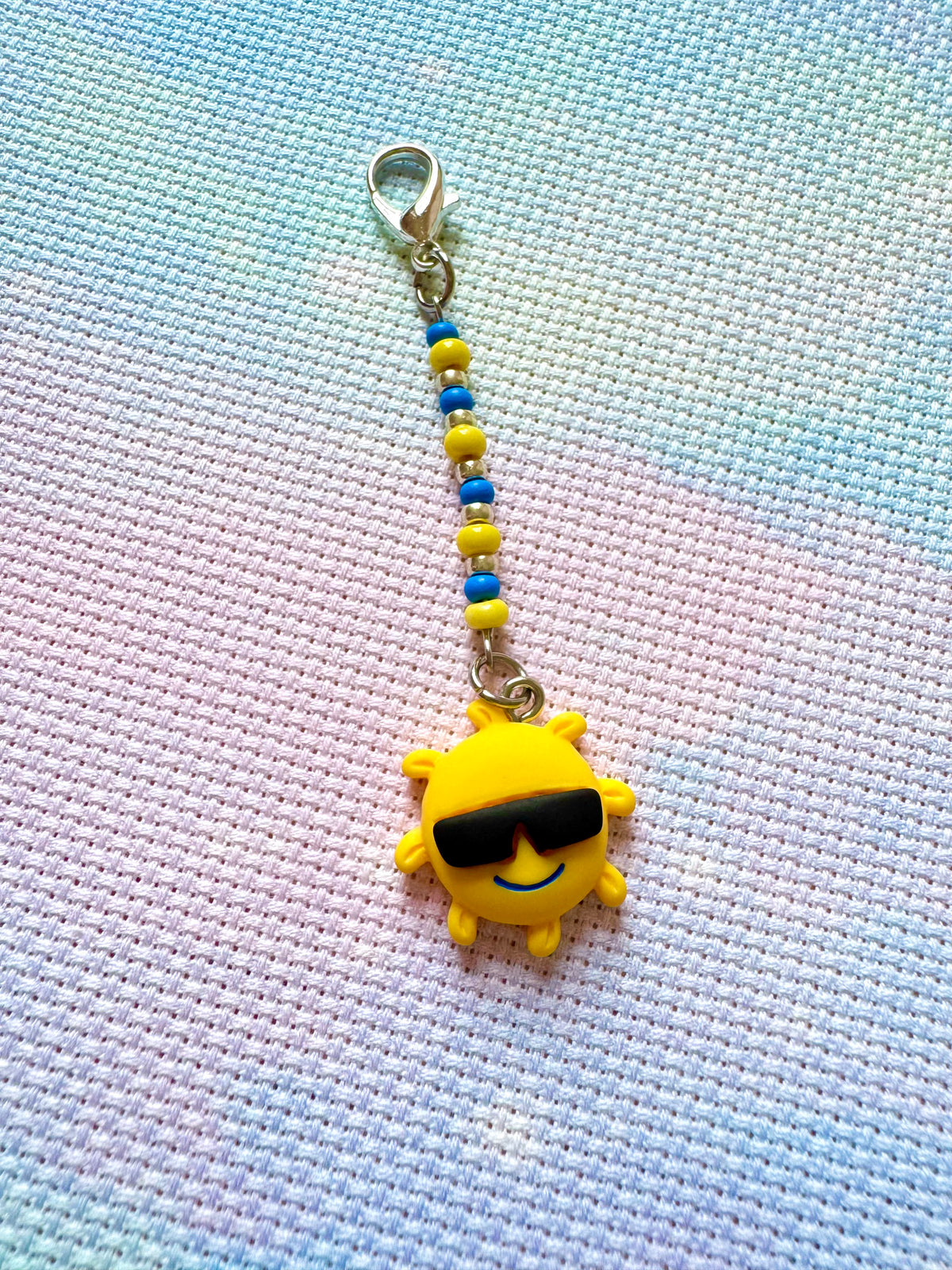 Cool Sunshine Project Bag Zip Charm