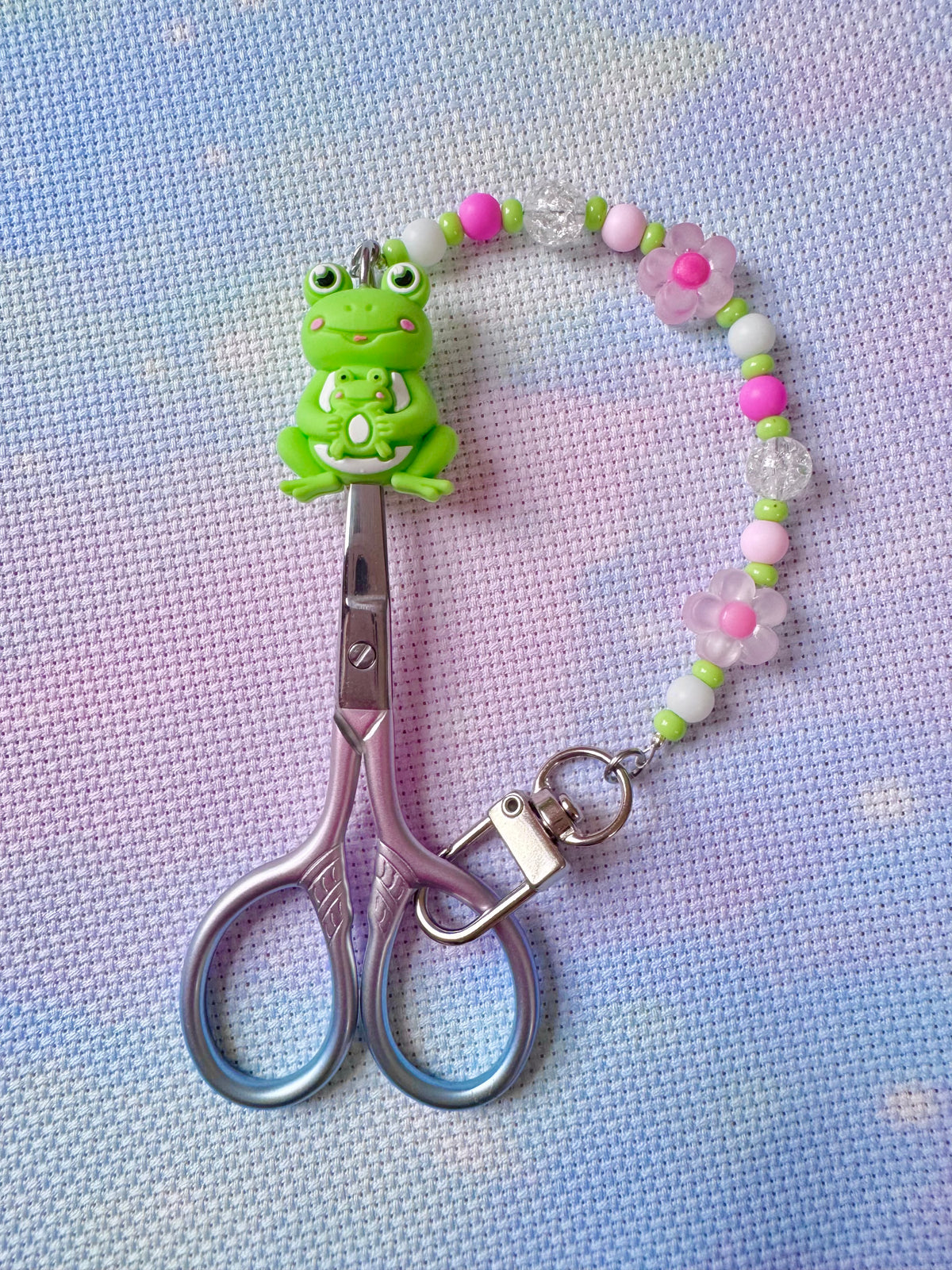 Frog & Froglet Scissor Fob - With Scissor Protector