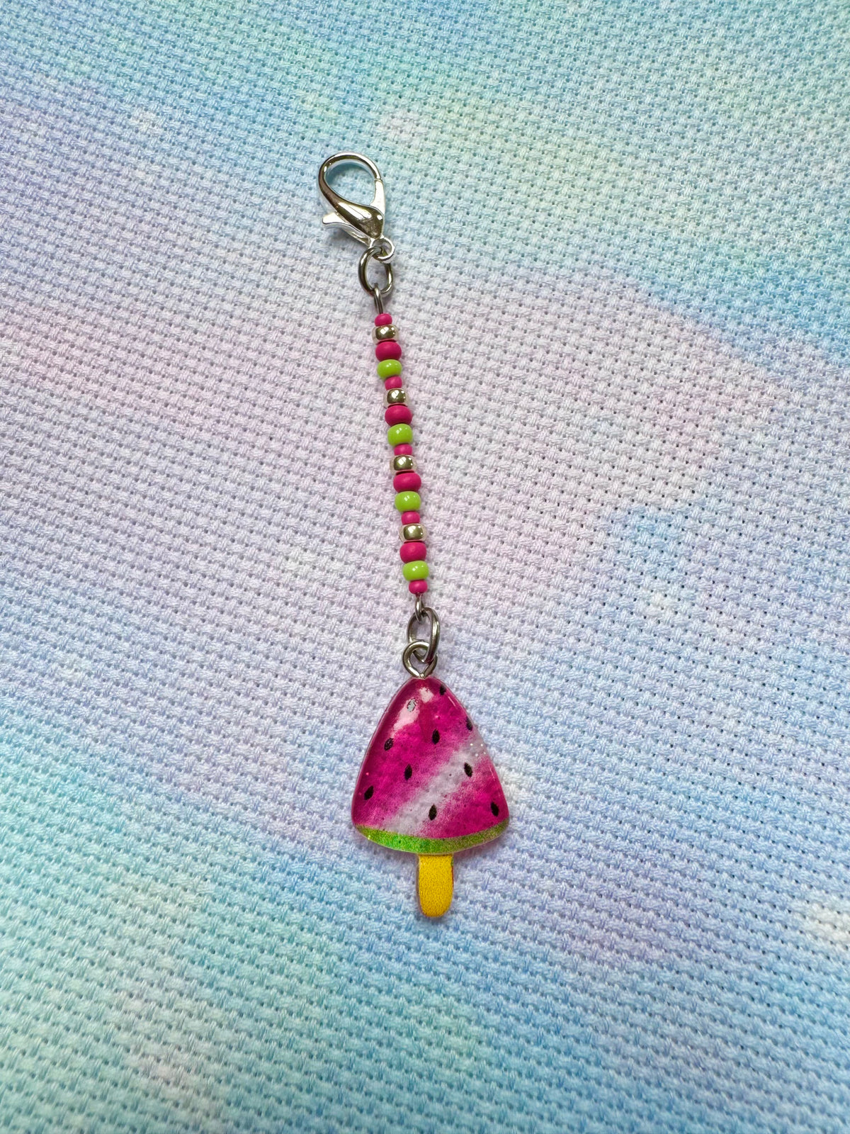 Watermelon Project Bag Zip Charm